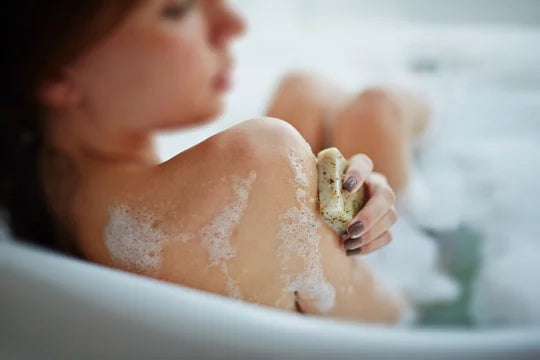 Women using soap