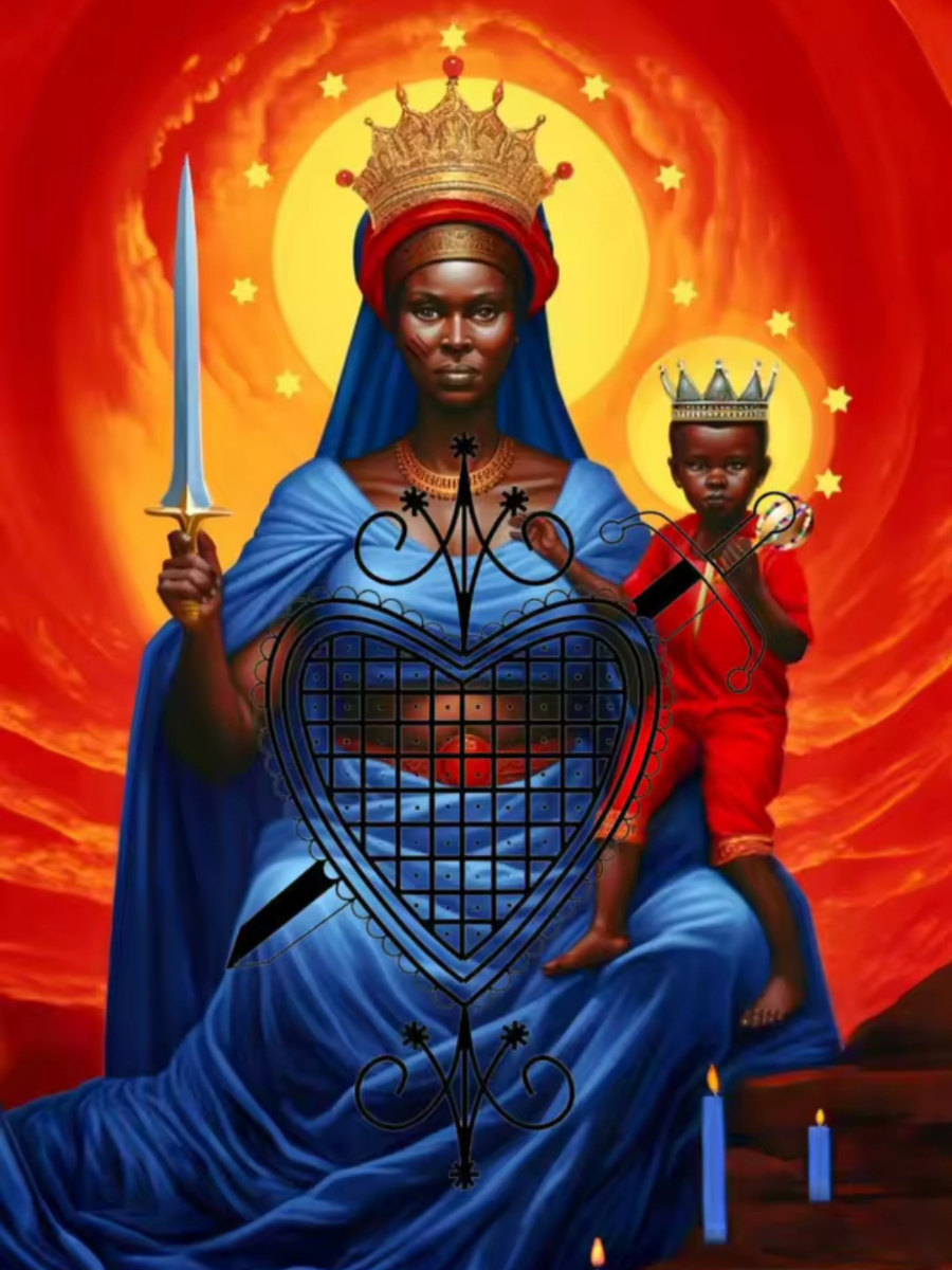 Erzulie Dantor Print Art Canvas Poster