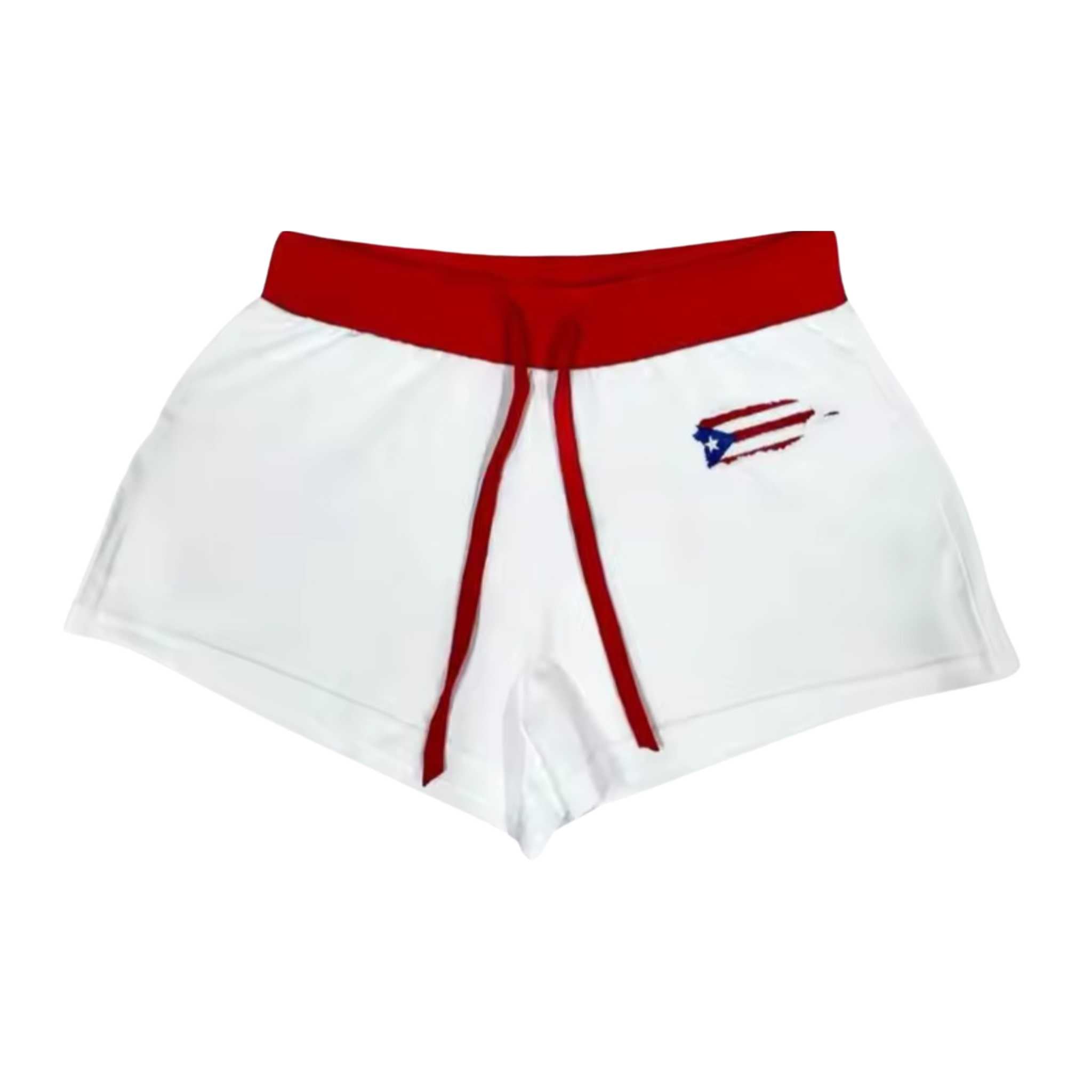 Puerto Rico White Booty Shorts
