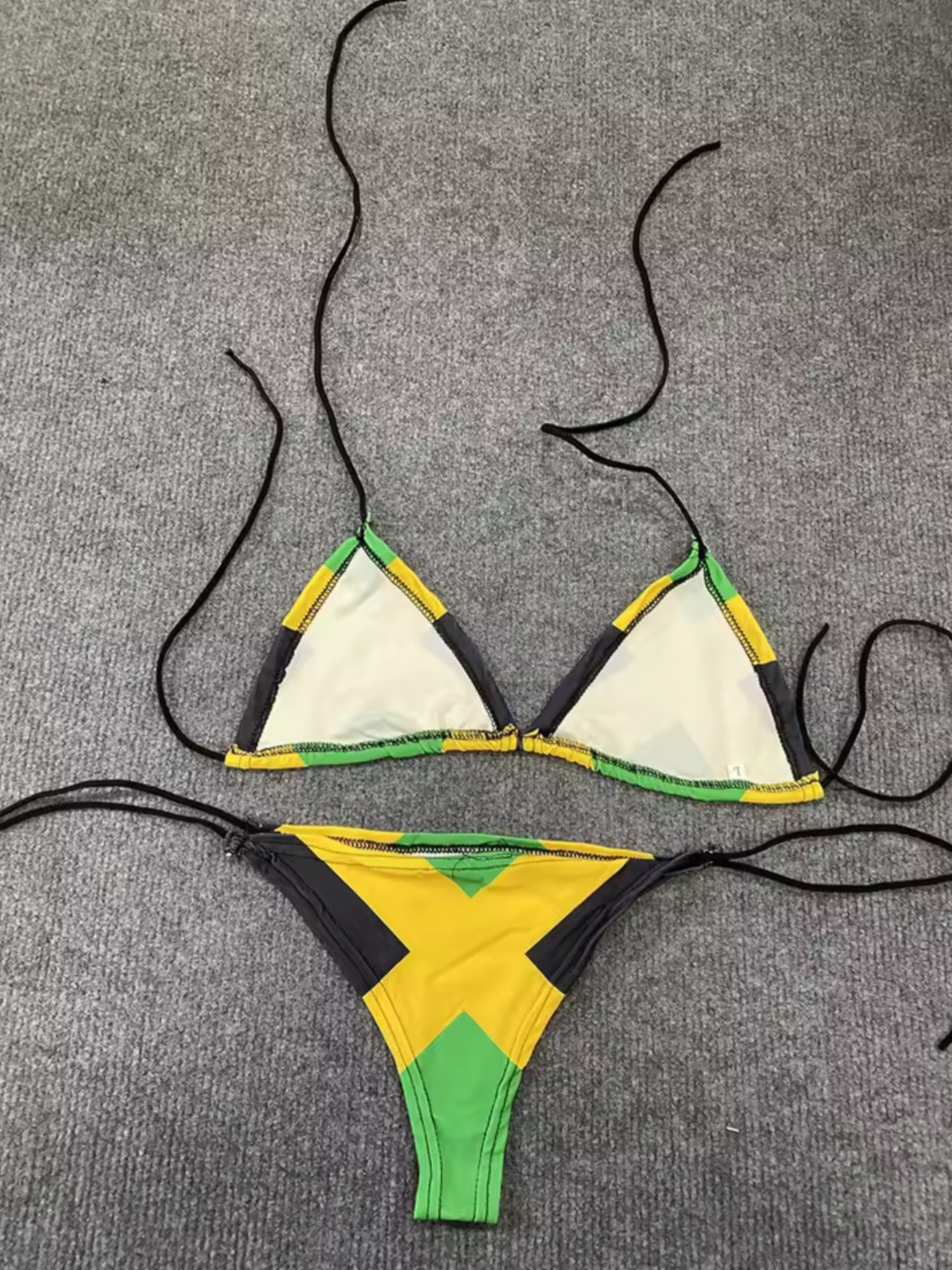 Sexy Jamaican Flag 3D Printed Bikini Swimsuit