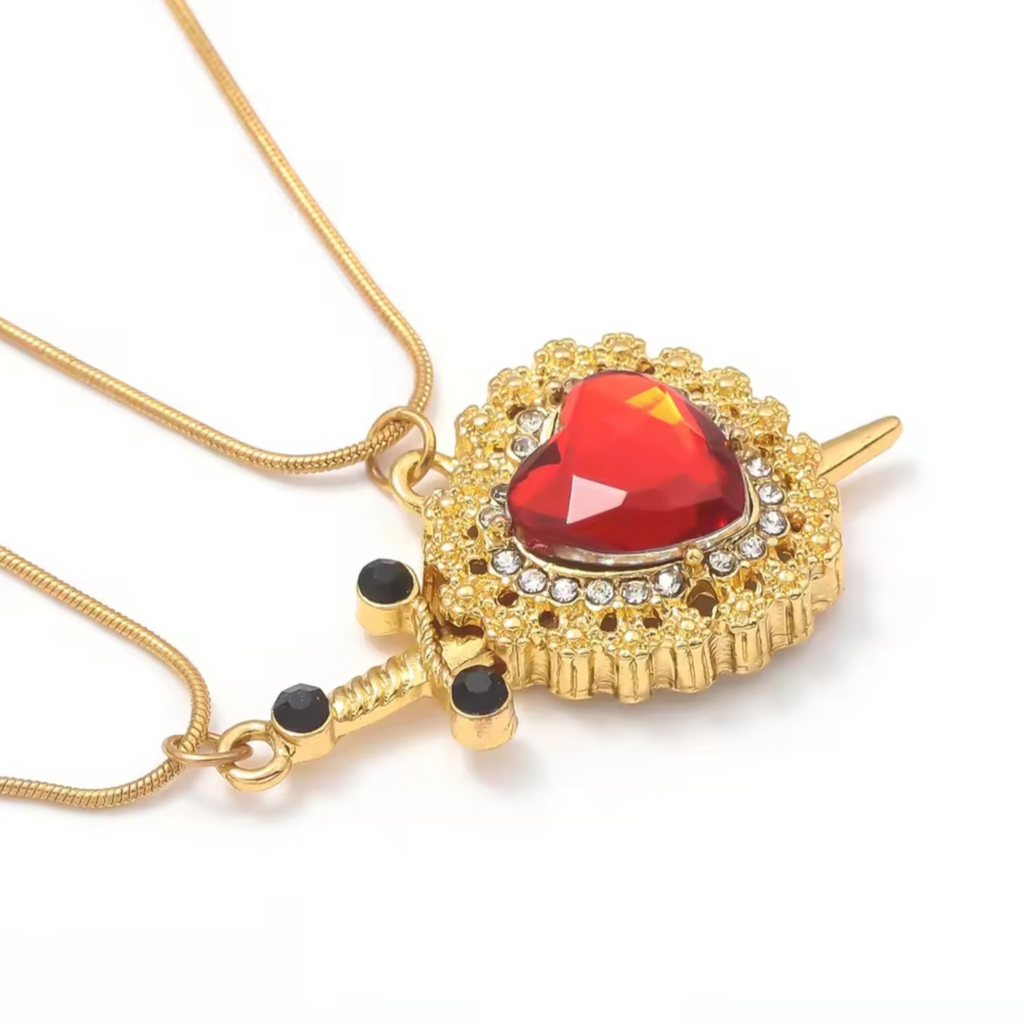 Dagger through Heart Necklace Freda