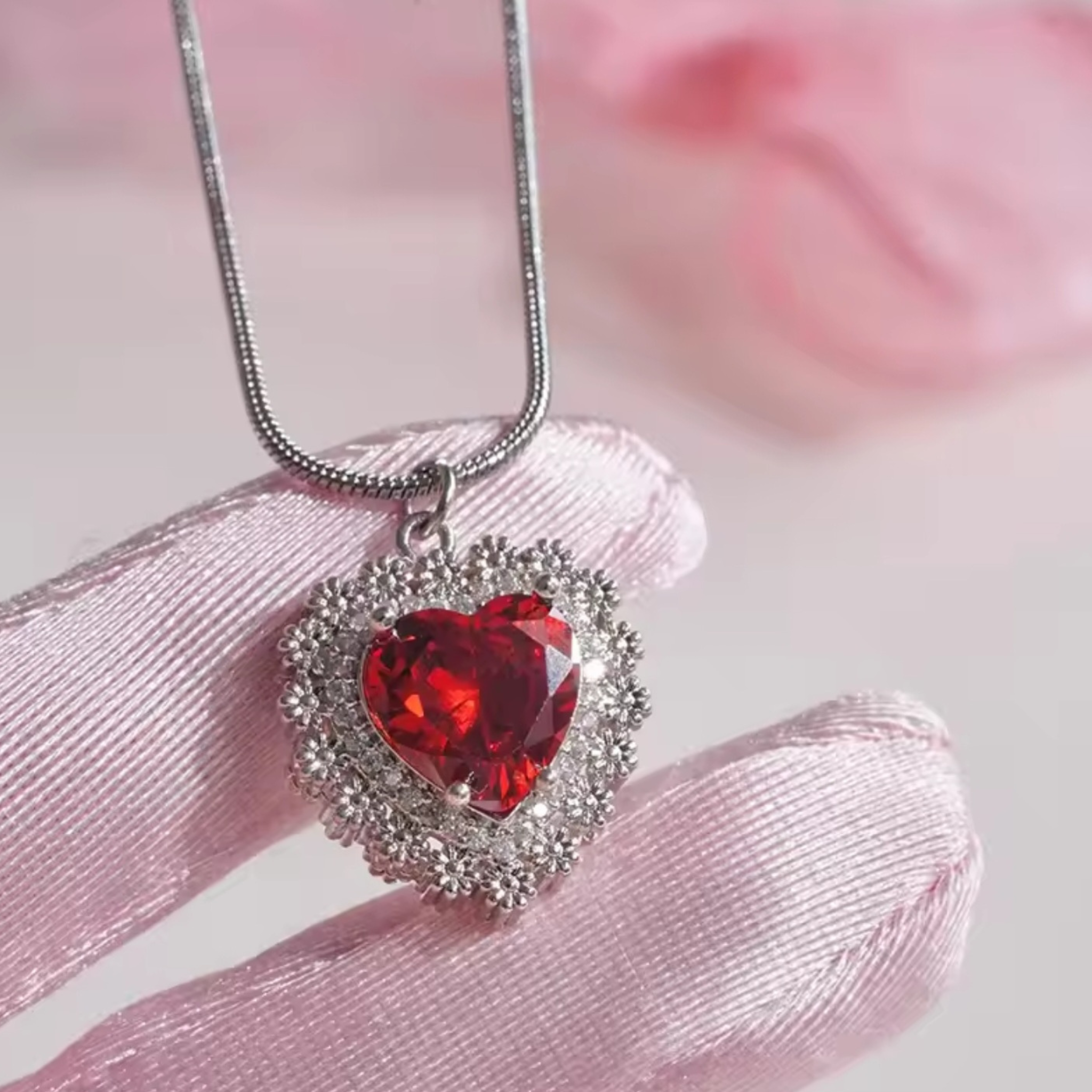 Dagger through Heart Necklace Freda