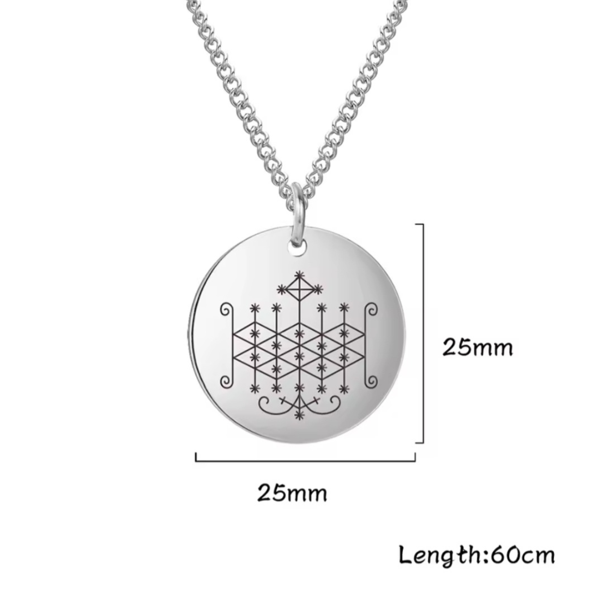 Silver Ogun | Ogoun Veve Necklace