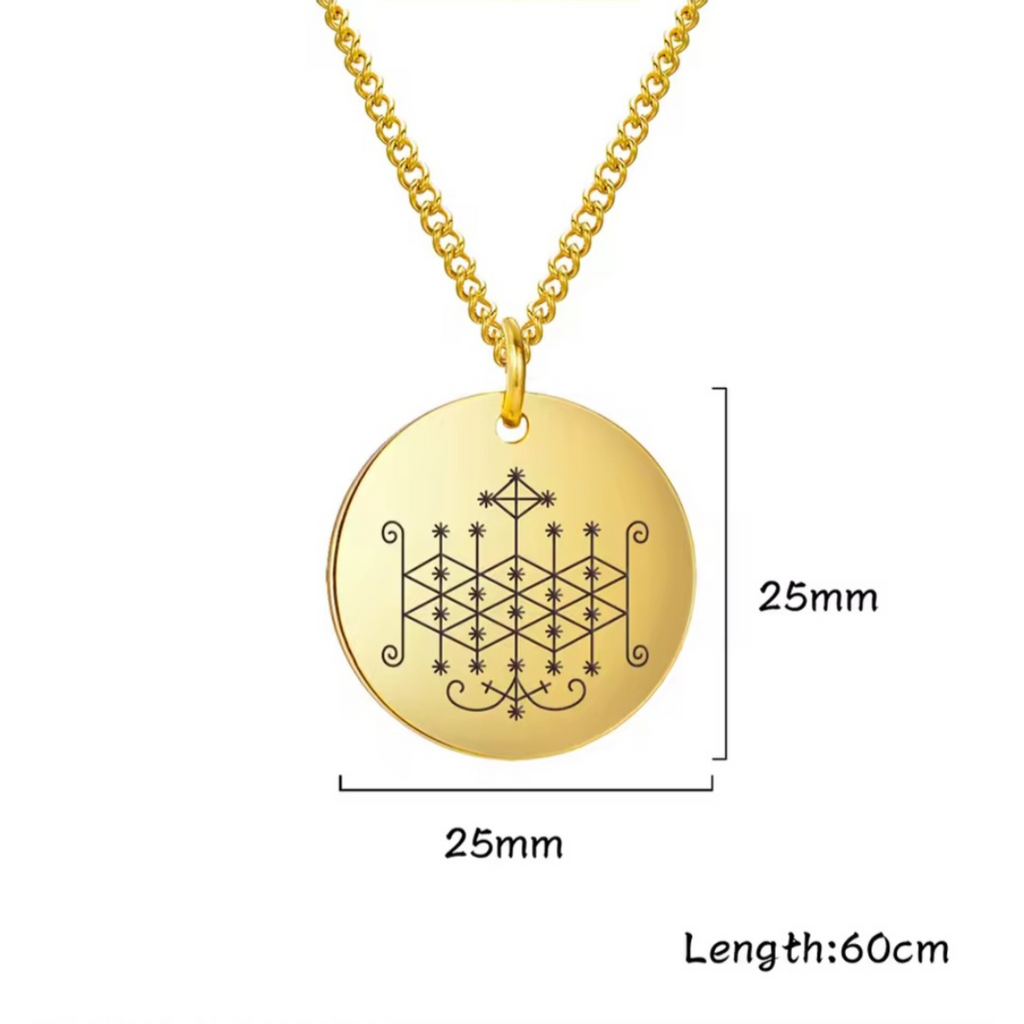 Gold Ogun | Ogoun Veve Necklace