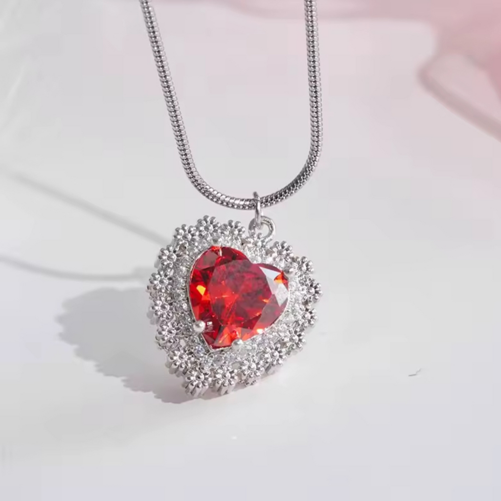 Dagger through Heart Necklace Freda