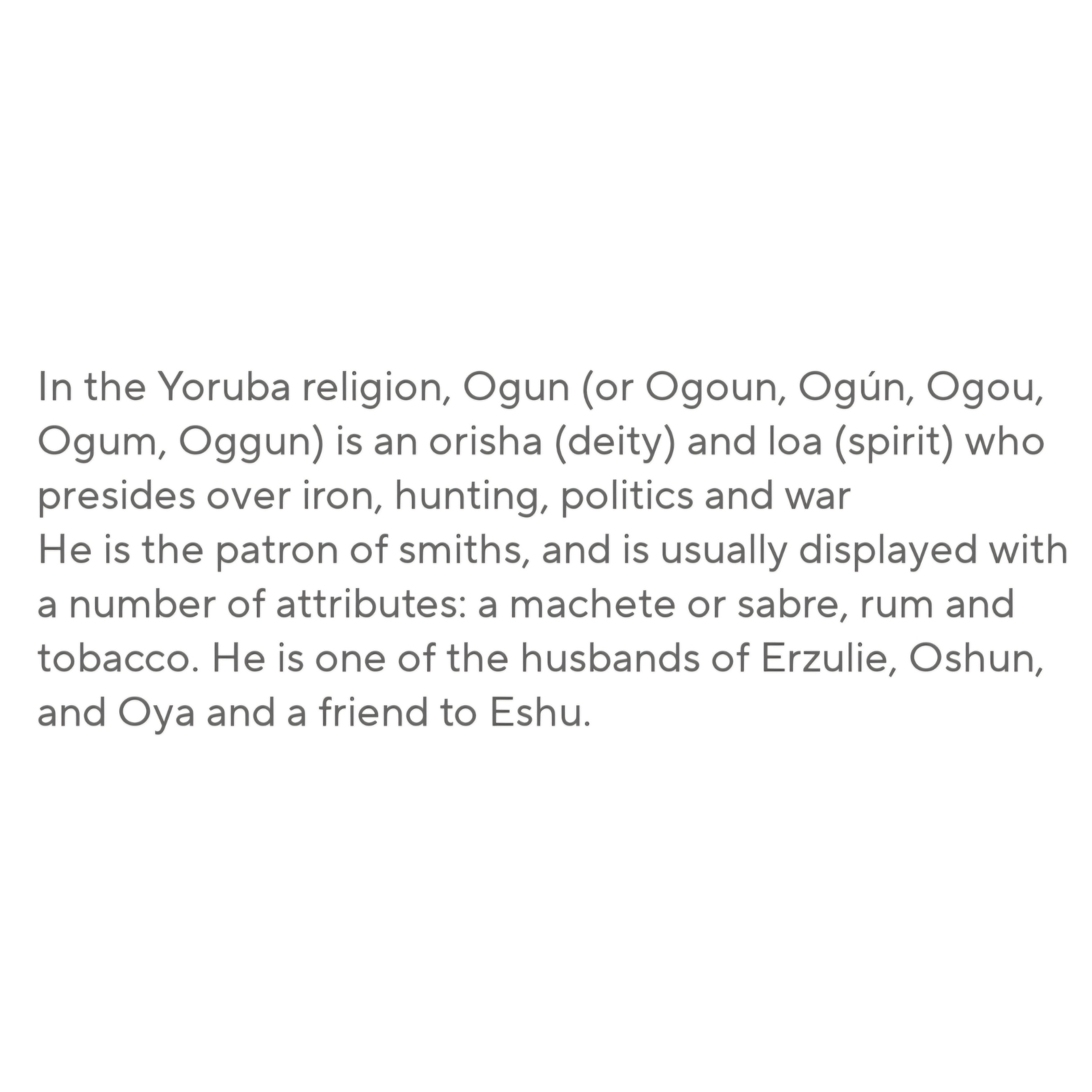 Ogun | Ogoun Veve Necklace