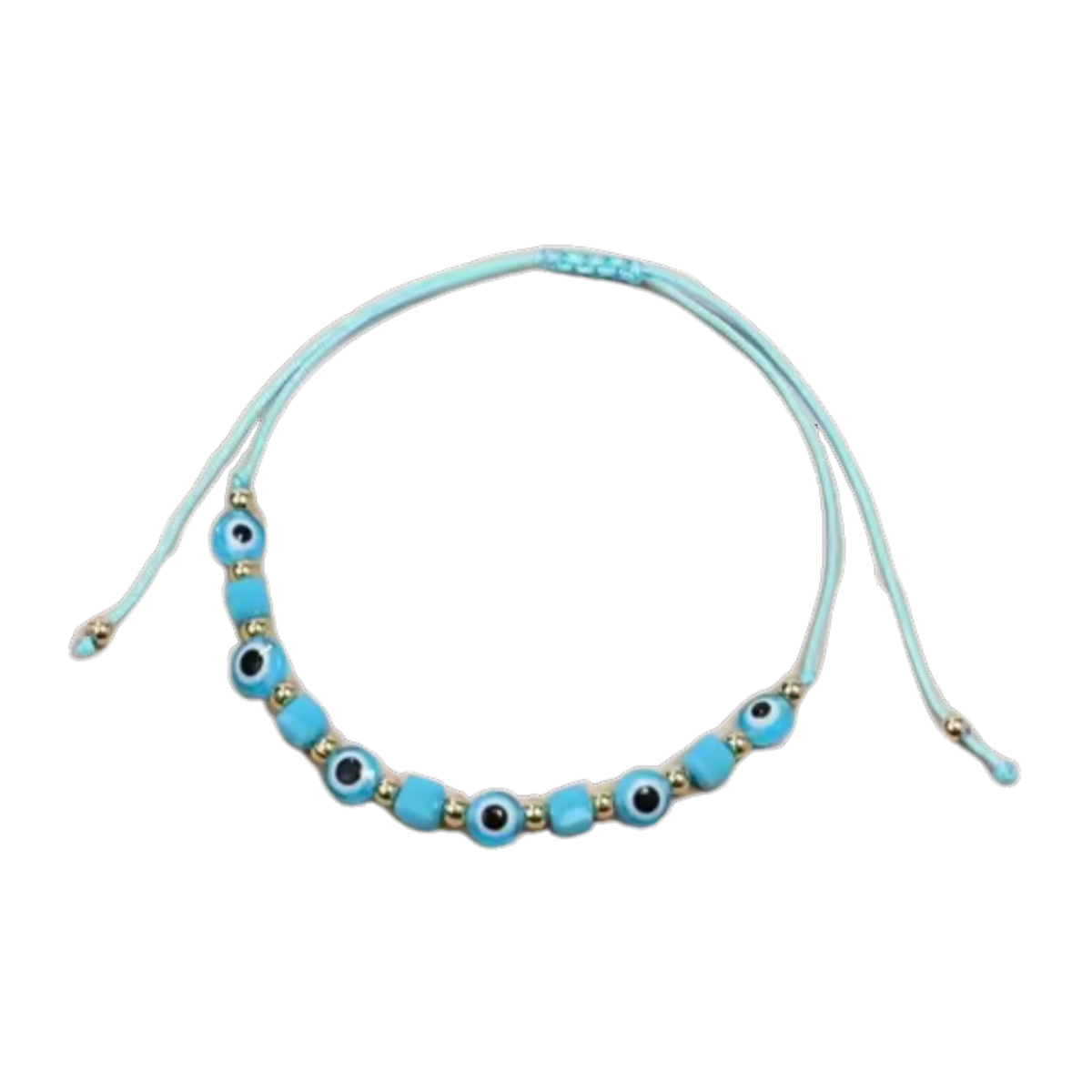 Evil Eye Hand-Knitted  Bracelet