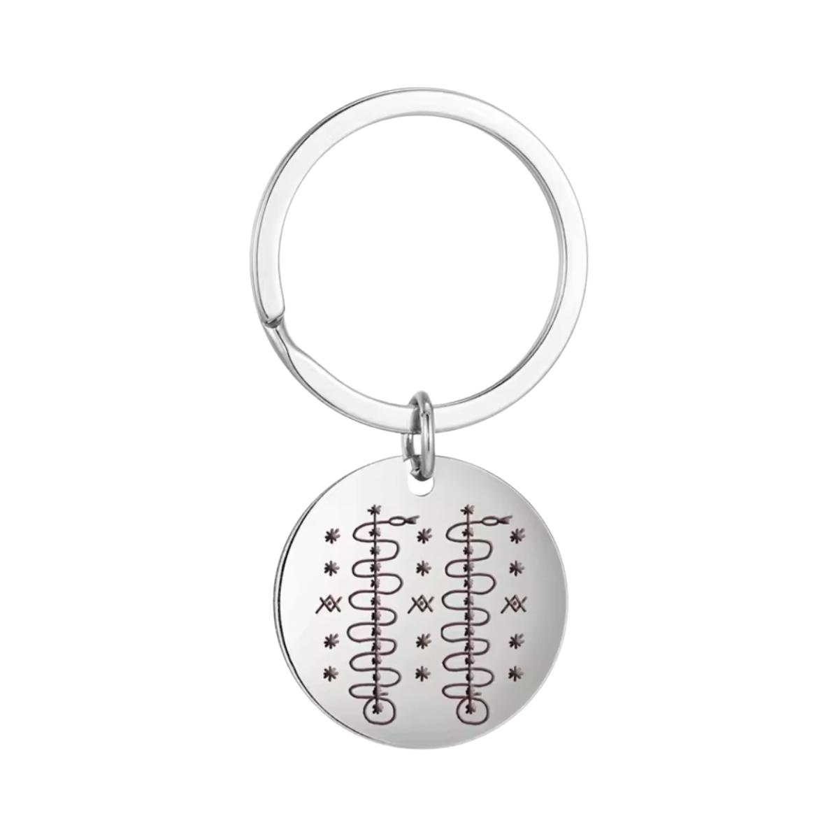 Damballa Weddo Veve Keychain