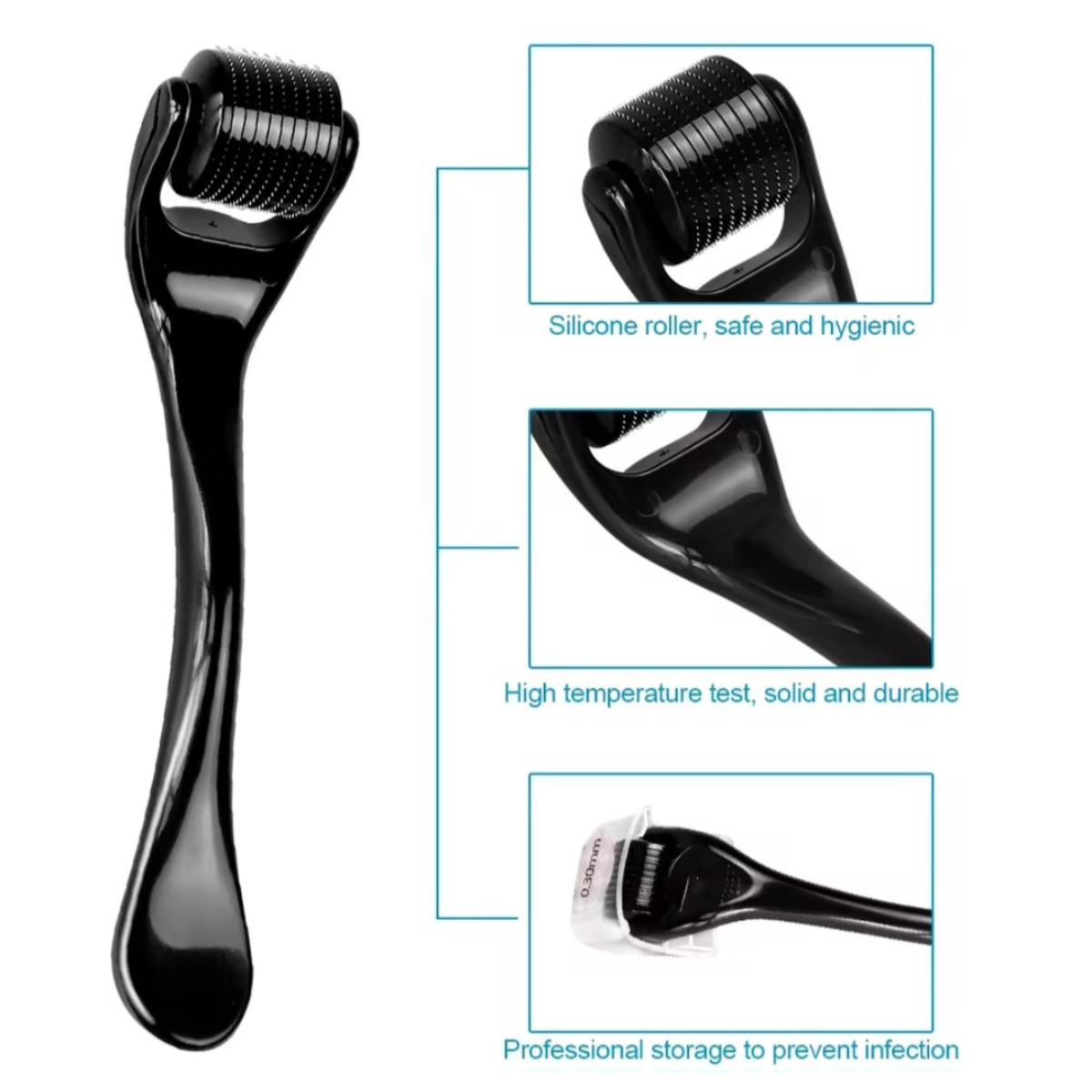 Derma Roller with 540 Micro Needles – For Skin, Hair & Beard Care