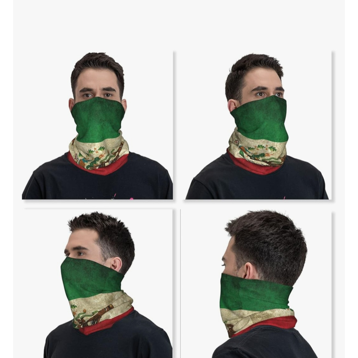 Mexico Flag Neck Gaiter Bandana