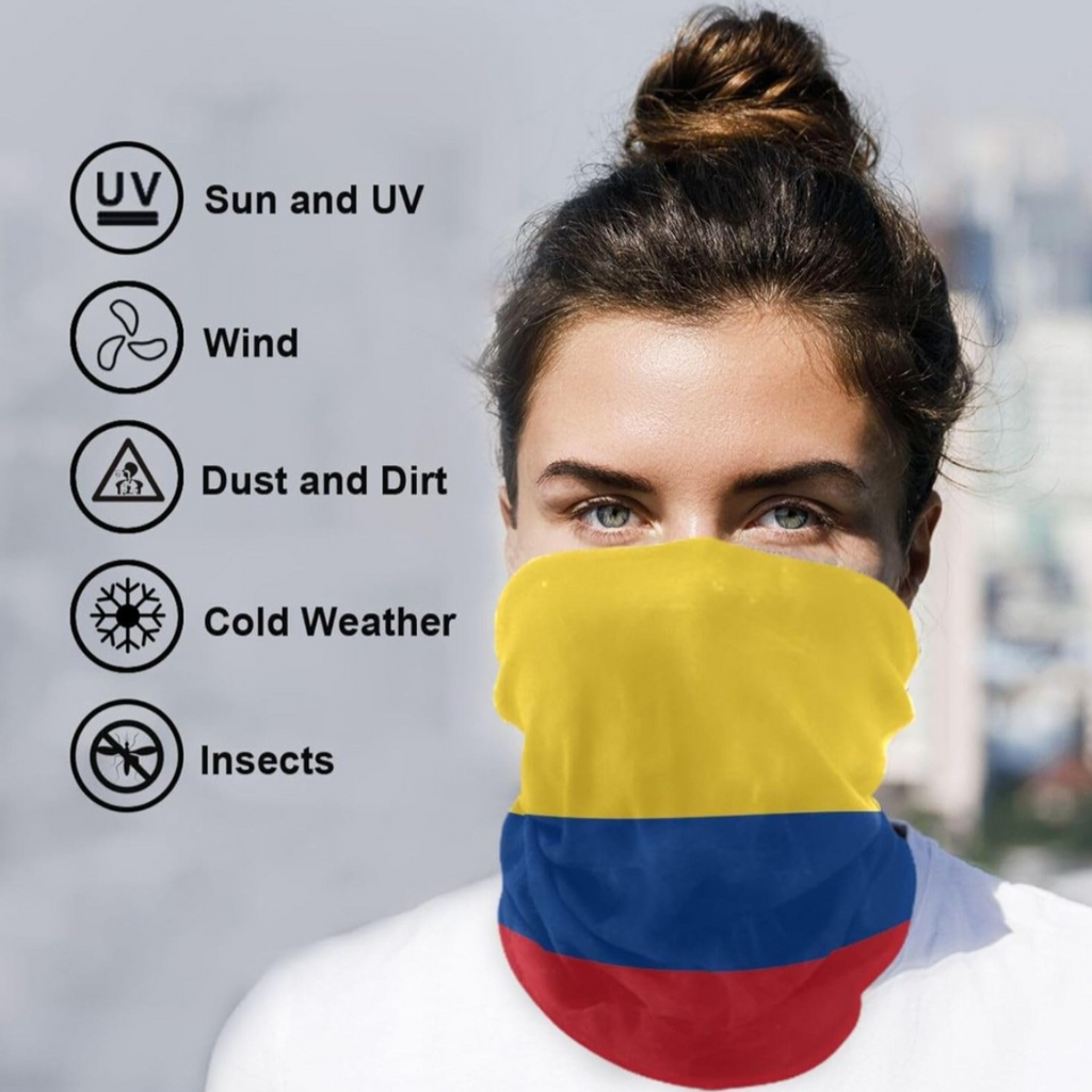 Colombia Flag Neck Gaiter Bandana