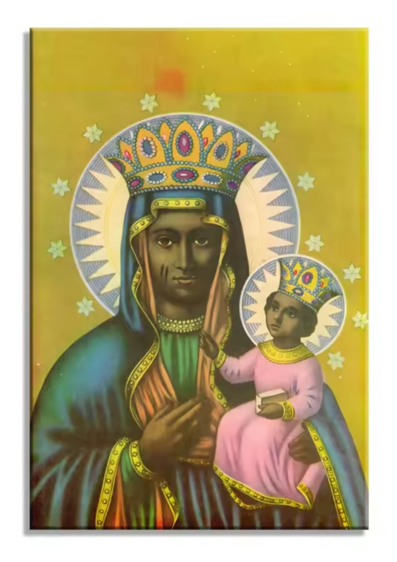 Erzulie Dantor / Black Madonna (Our Lady of Czestochowa) Canvas Poster