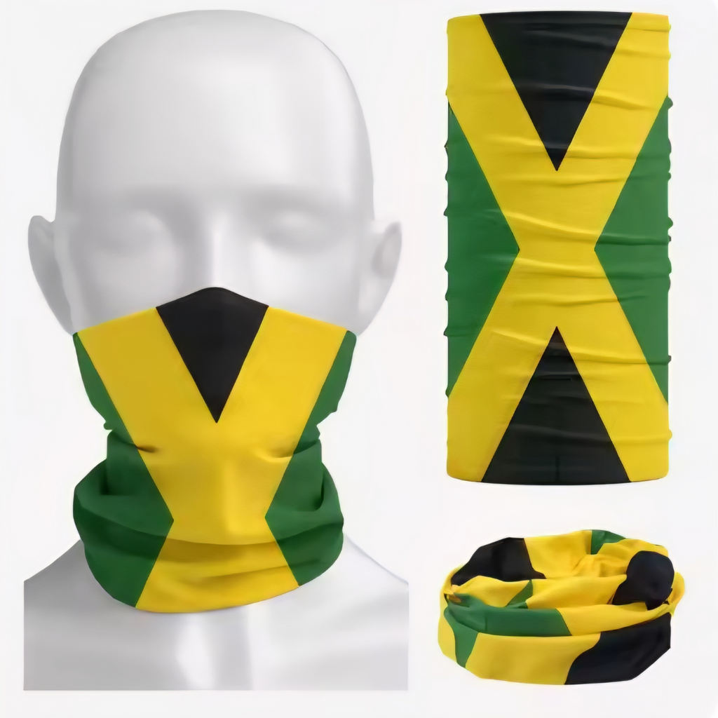Jamaica Flag Neck Gaiter Bandana