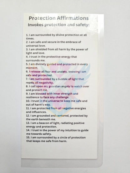 Protection Affirmation Card