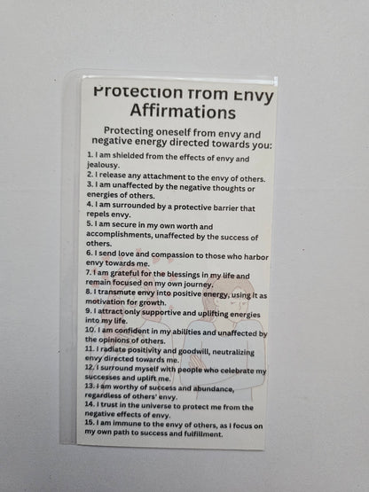 Protection from Envy Affirmation Card