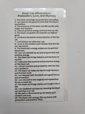 Black Cat Affirmation Card