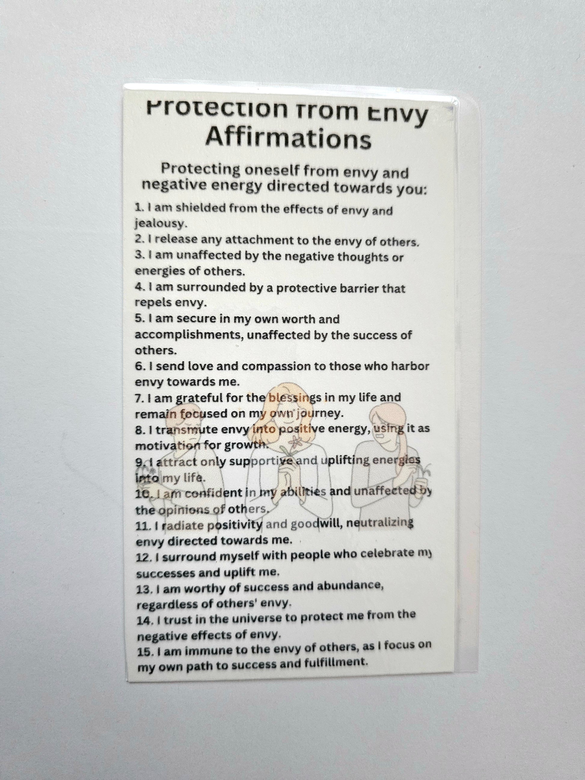 Protection from Envy Affirmation Card