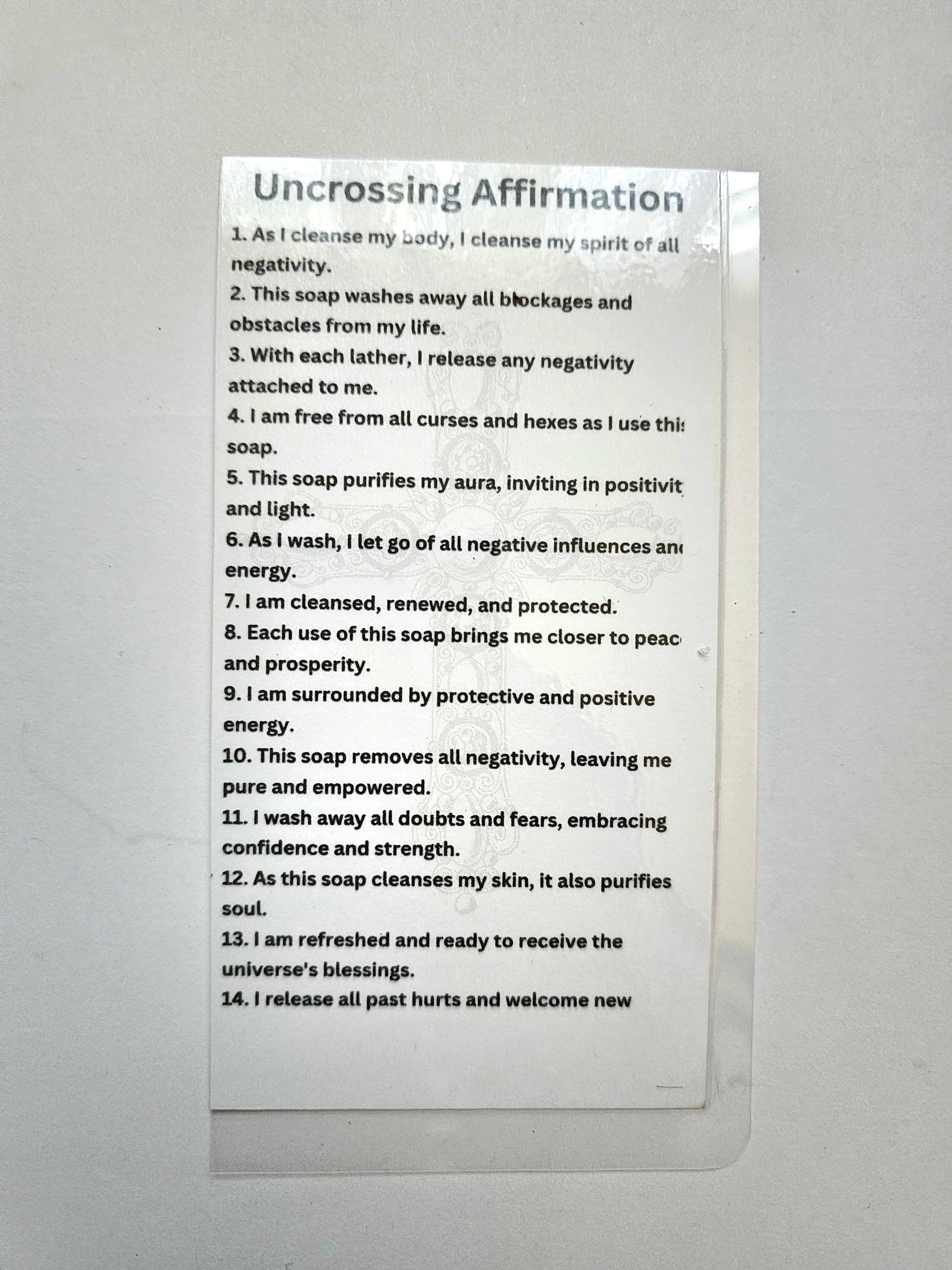 Uncrossing Affirmation Card