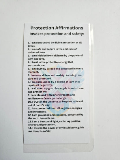 Protection Affirmation Card