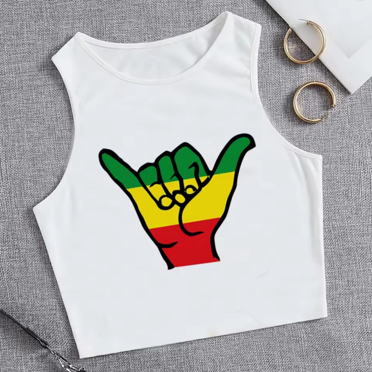 Reggae Shaka Crop Top