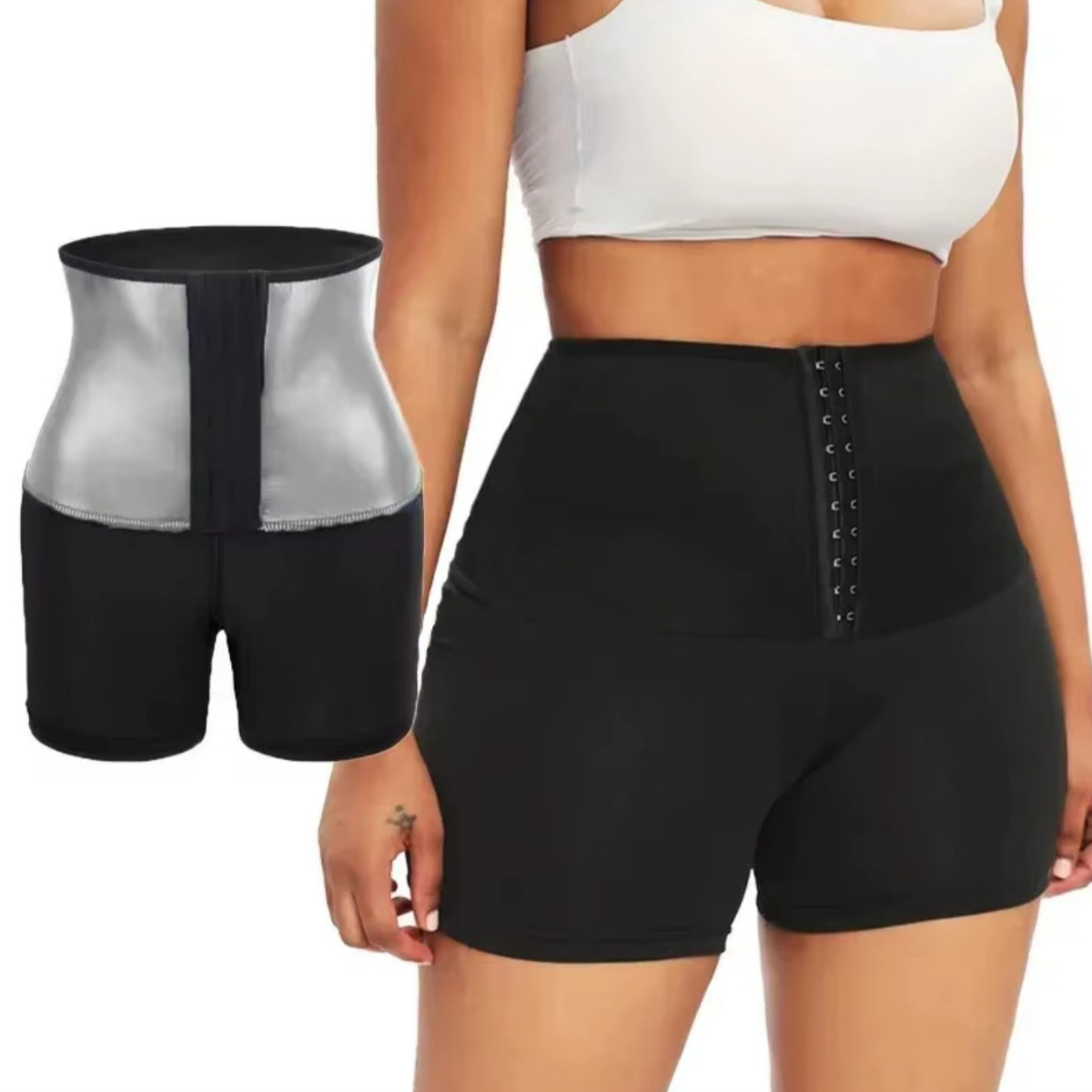 Sweat Sauna Shorts Body Shaper Gridle