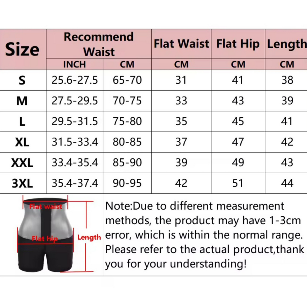 Sweat Sauna Shorts Body Shaper Gridle