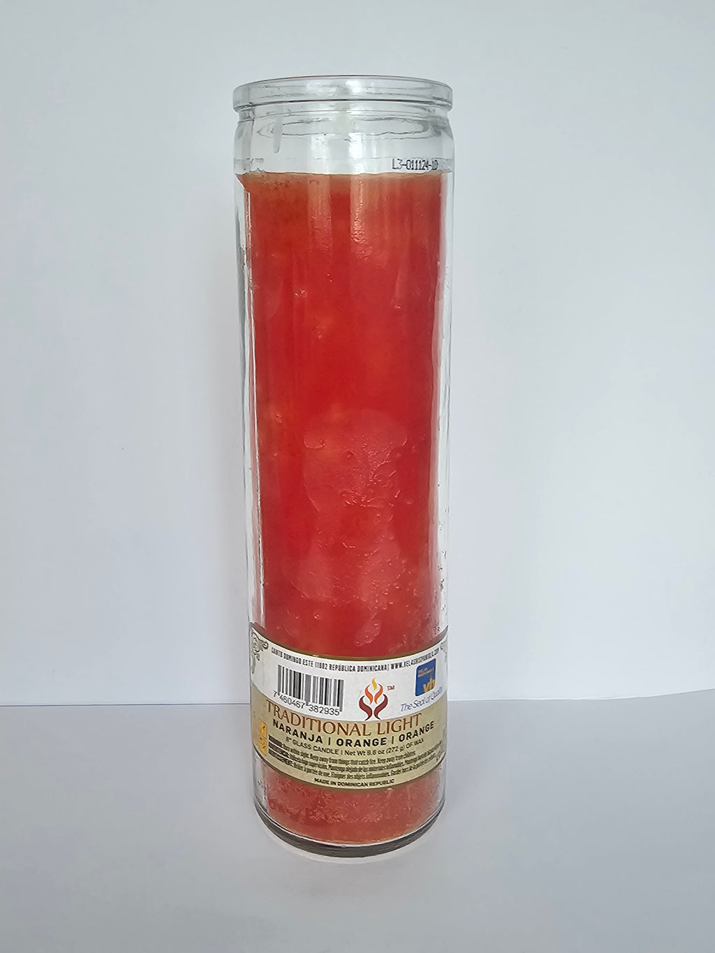 Orange Plain 7 Day Prayer Candle