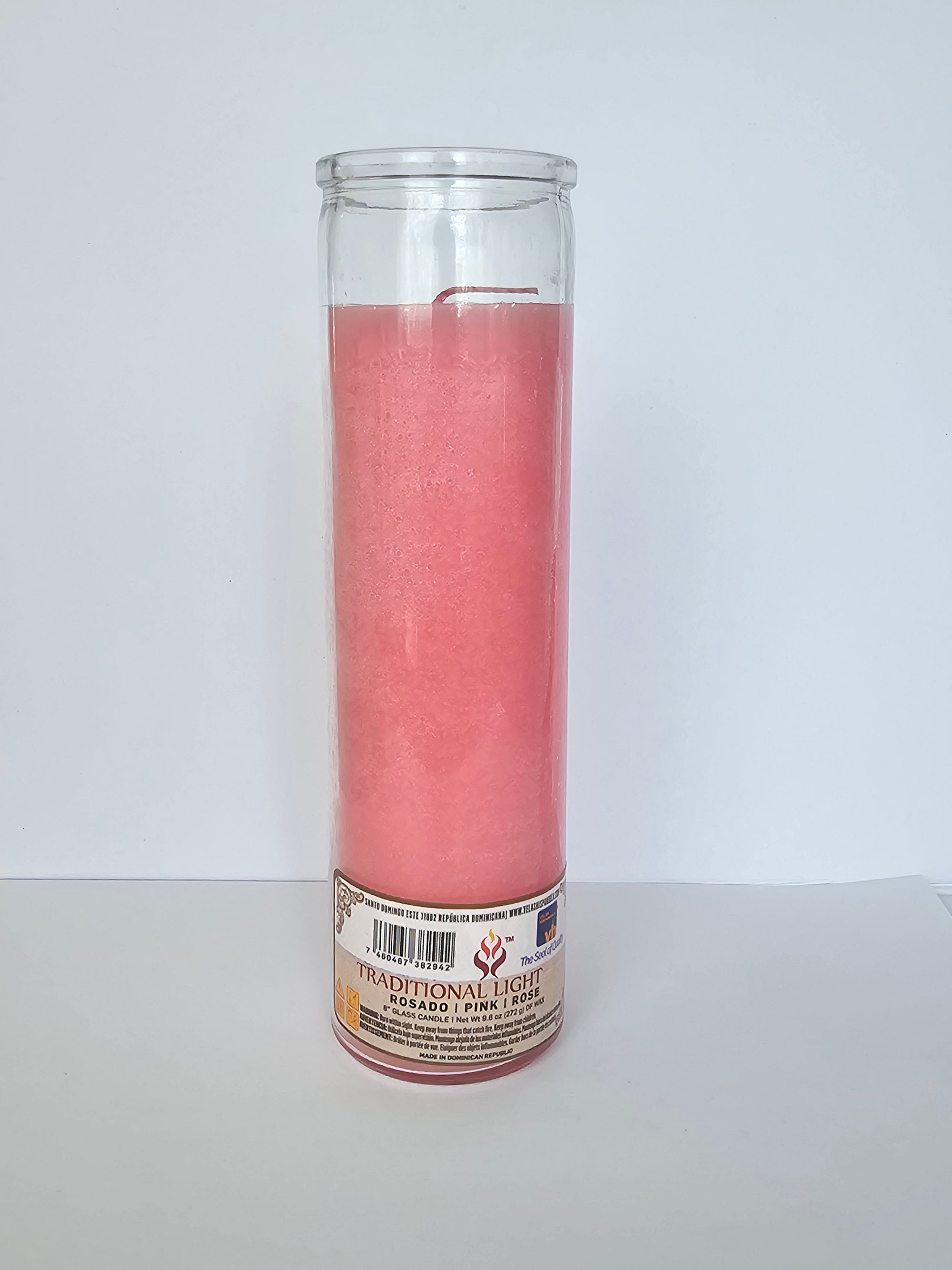 Pink Plain 7 Day Prayer Candle