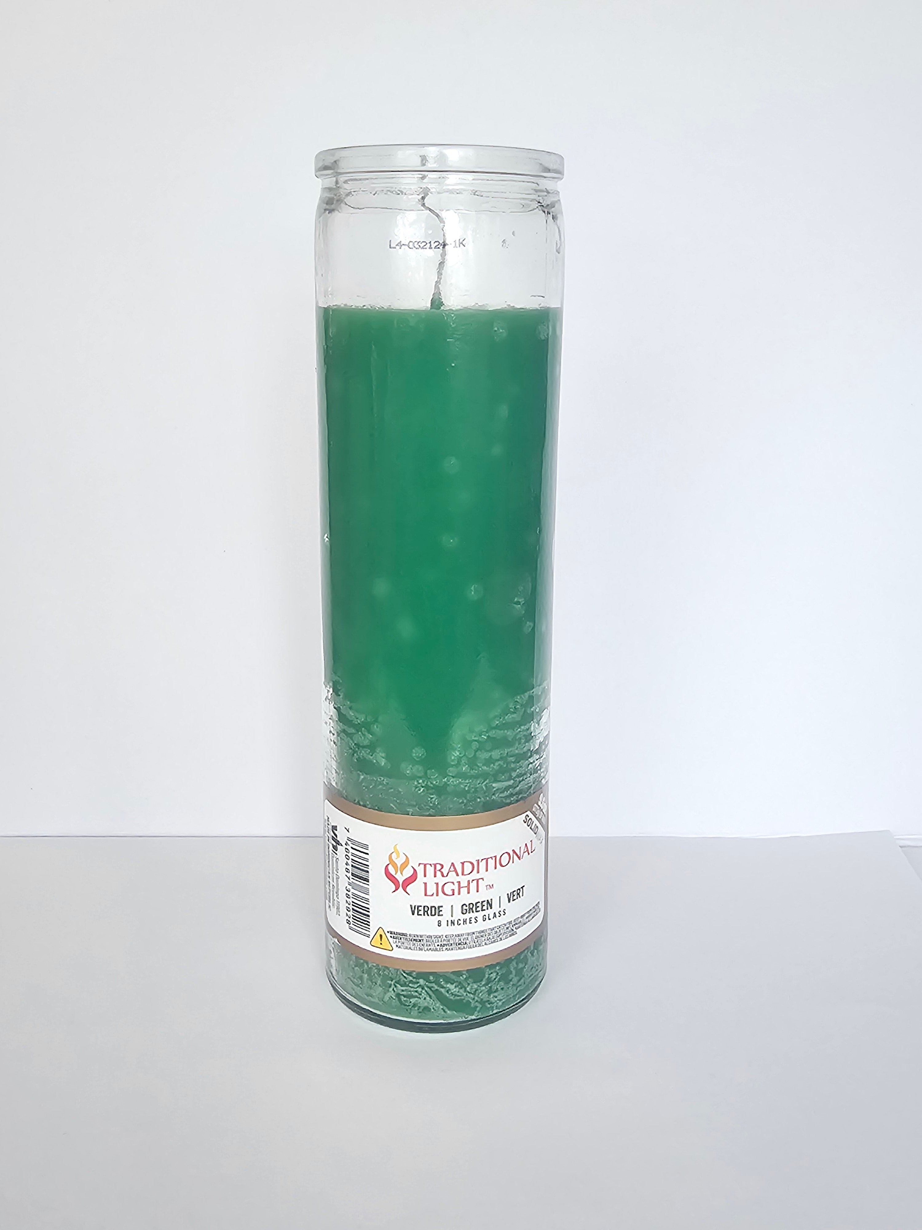 Green Plain 7 Day Prayer Candle