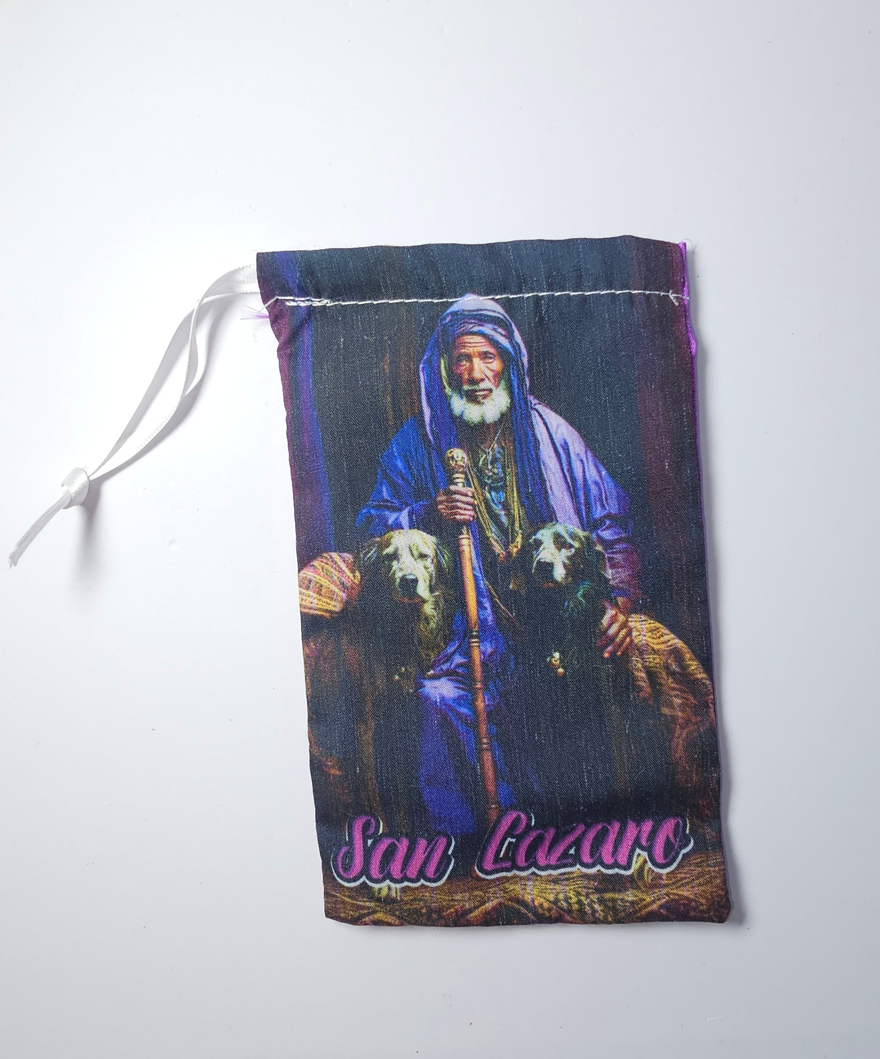San Lazaro Drawstring Pouch