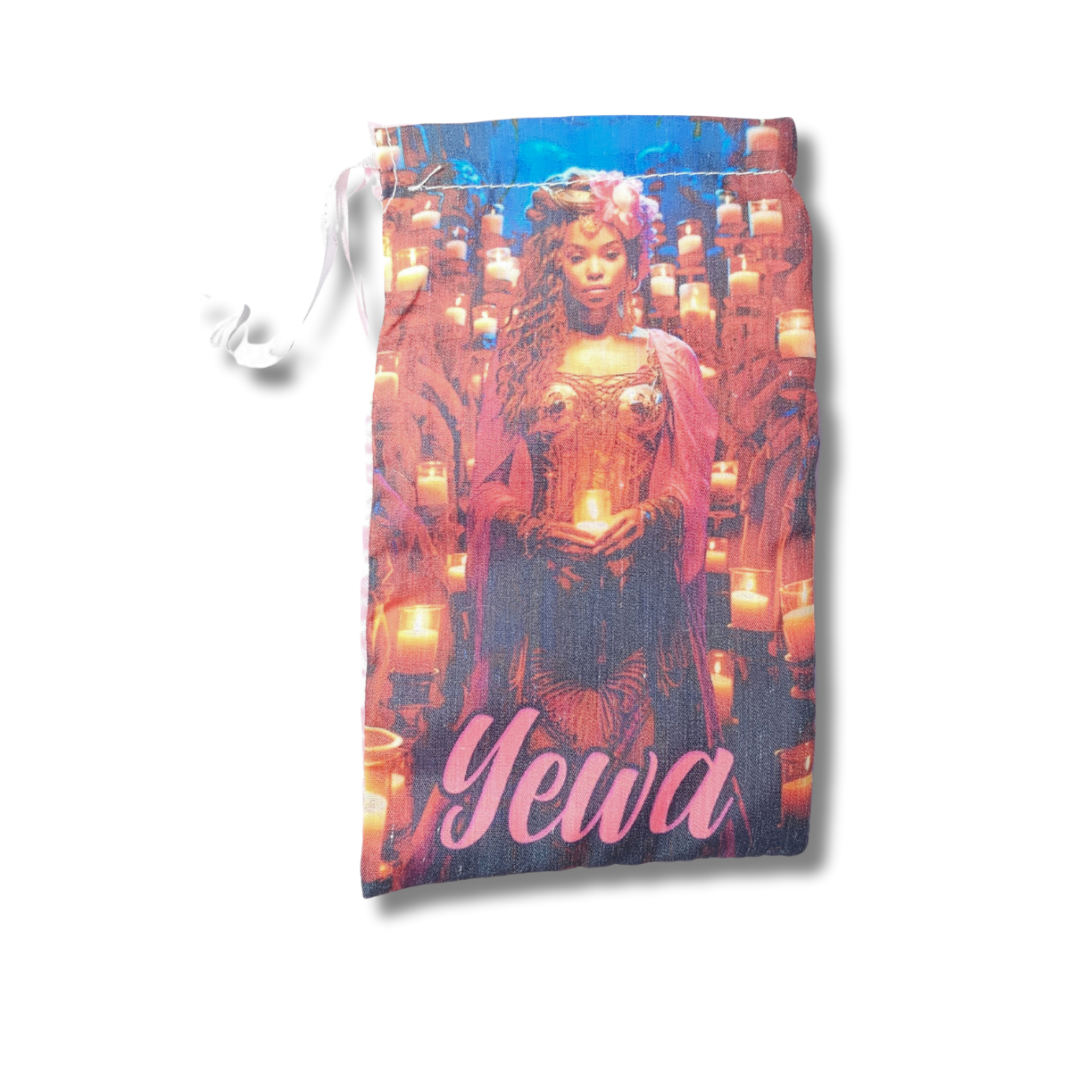 Yewa Drawstring Pouch | Orisha of Purity, Transformation & the Spirit Realm