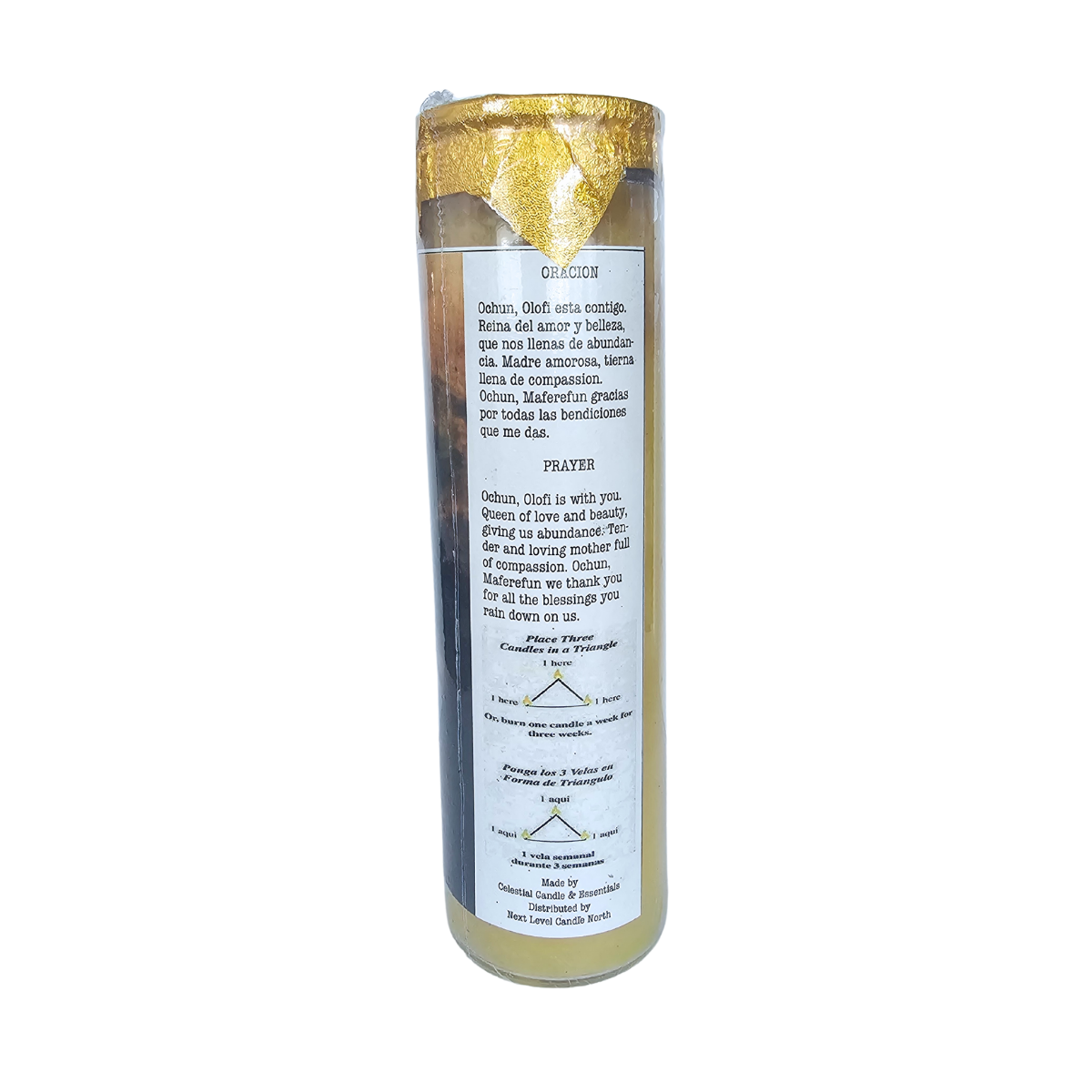 Oshun Prepared & Blessed Candle
