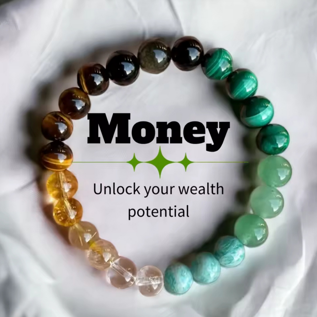 Money Drawing Bracelet – Natural Stones for Wealth & Abundance