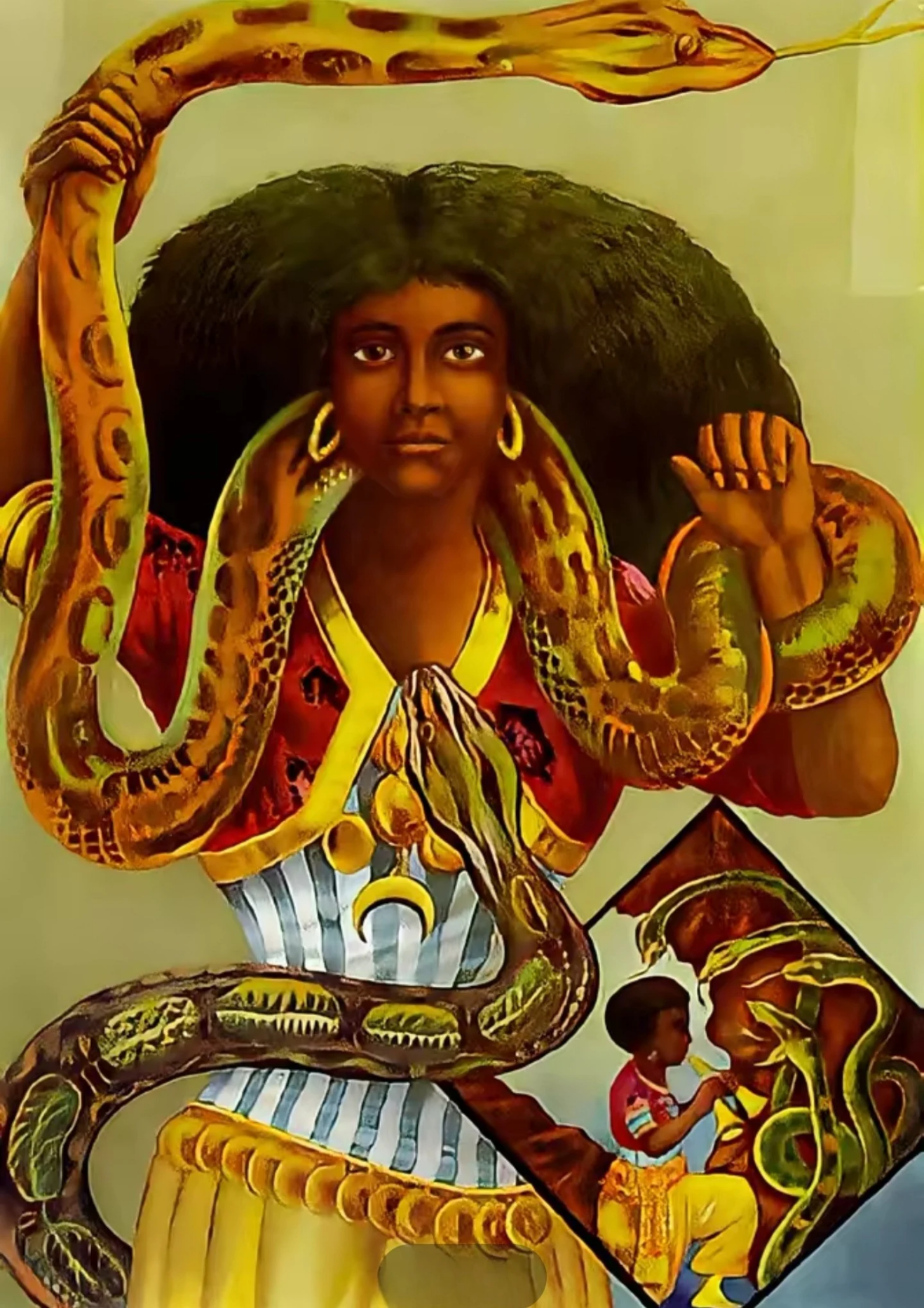 Ayida-Weddo Art Canvas Poster