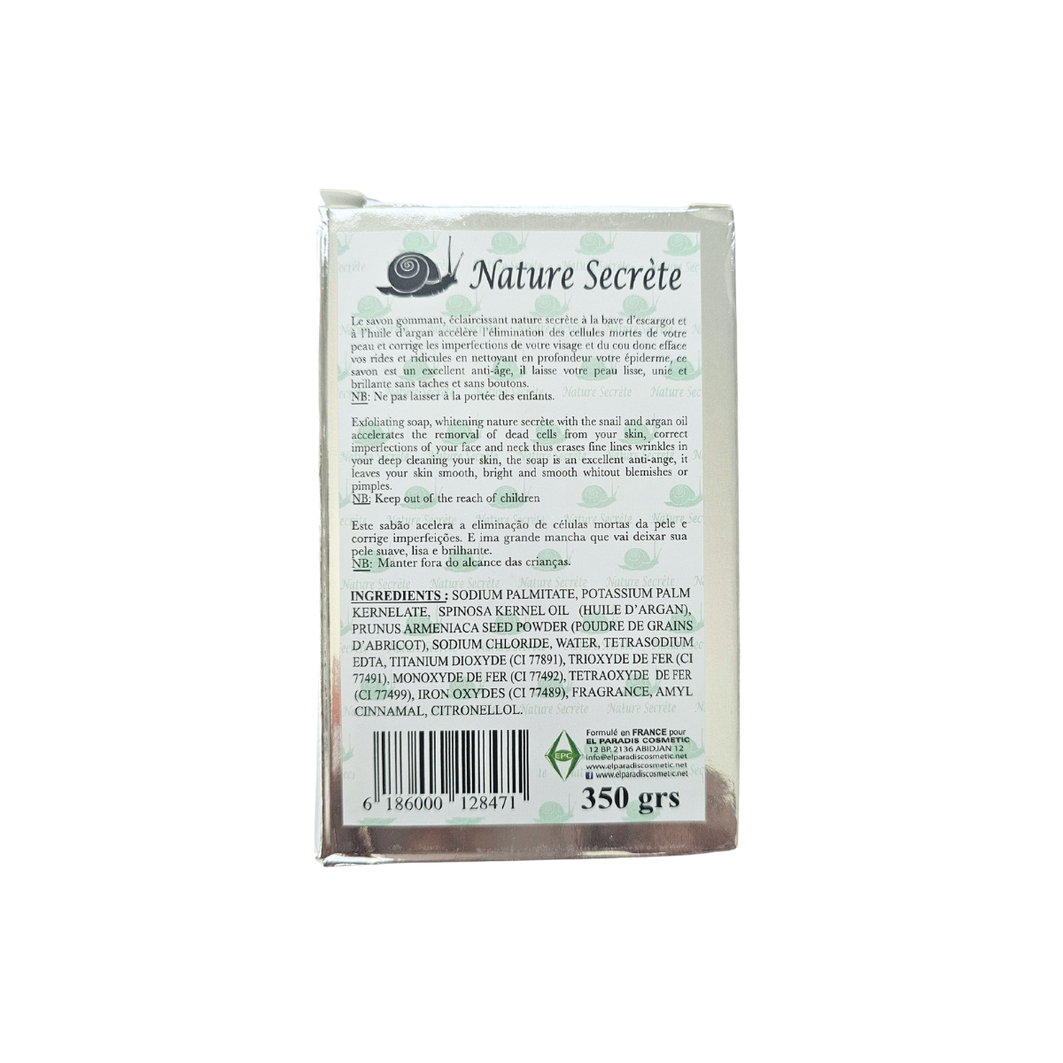 Nature Secrète Lightening Exfoliating Soap with Argan Oil