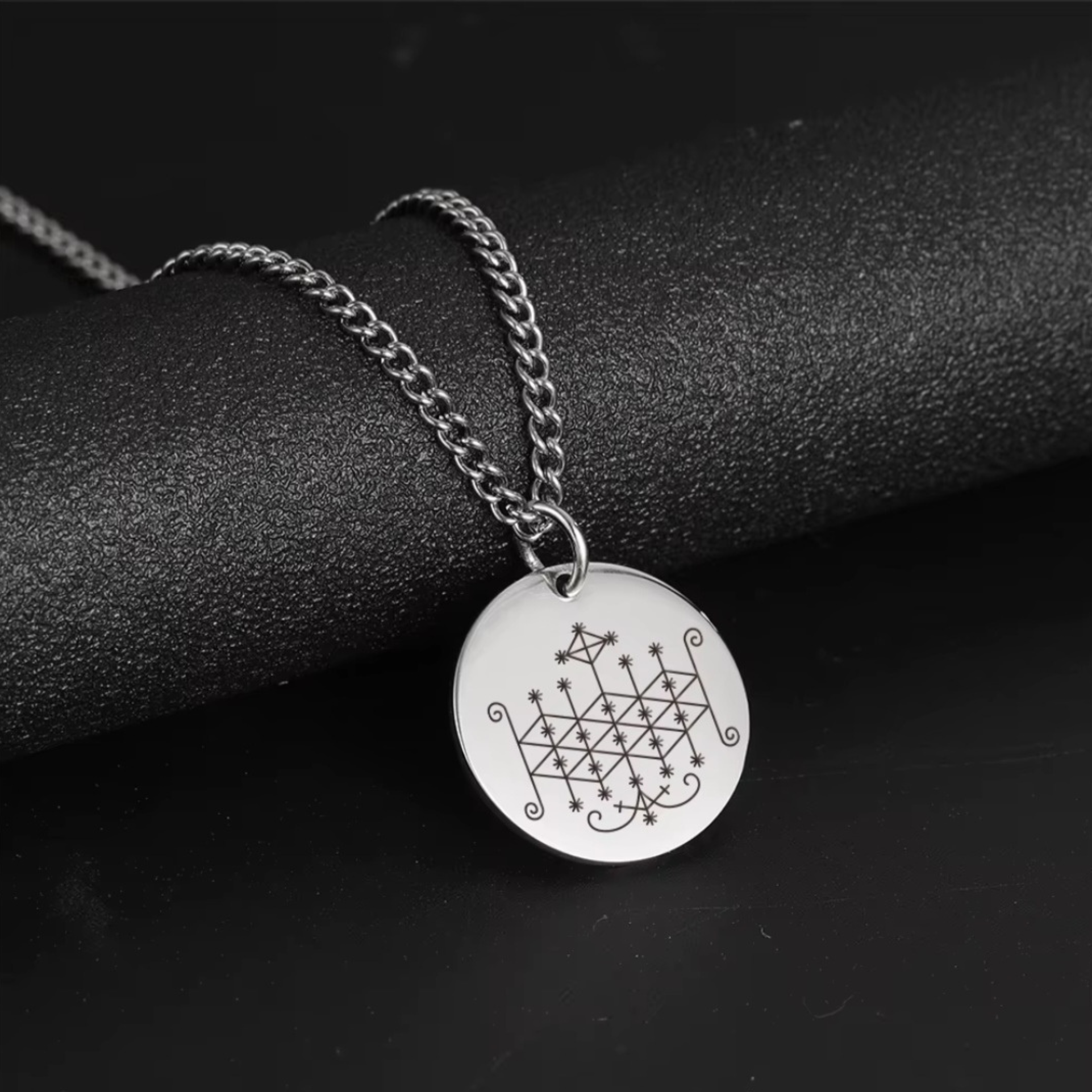 Silver Ogun | Ogoun Veve Necklace