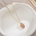 Pink Crowned Heart of Ezili Freda Pendant Necklace – Heart  of Love and Beauty