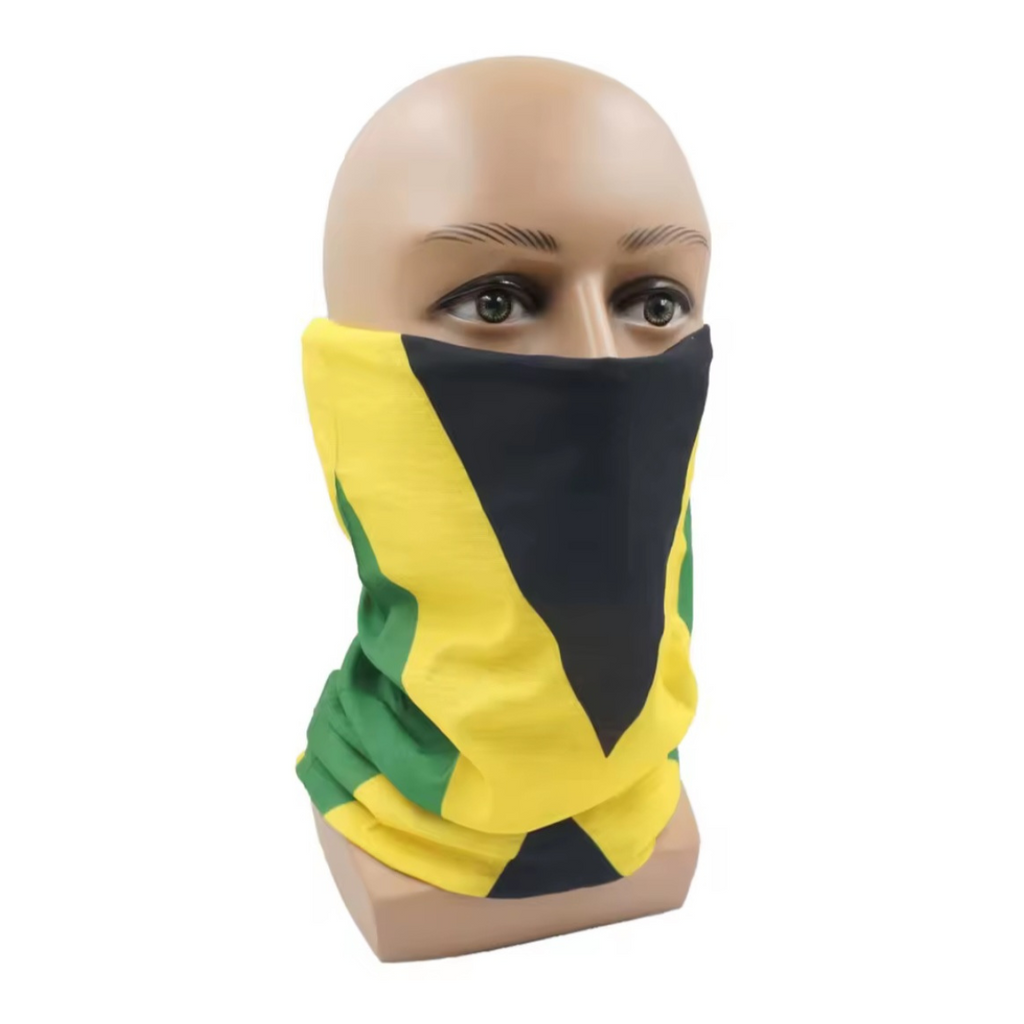 Jamaica Flag Neck Gaiter Bandana