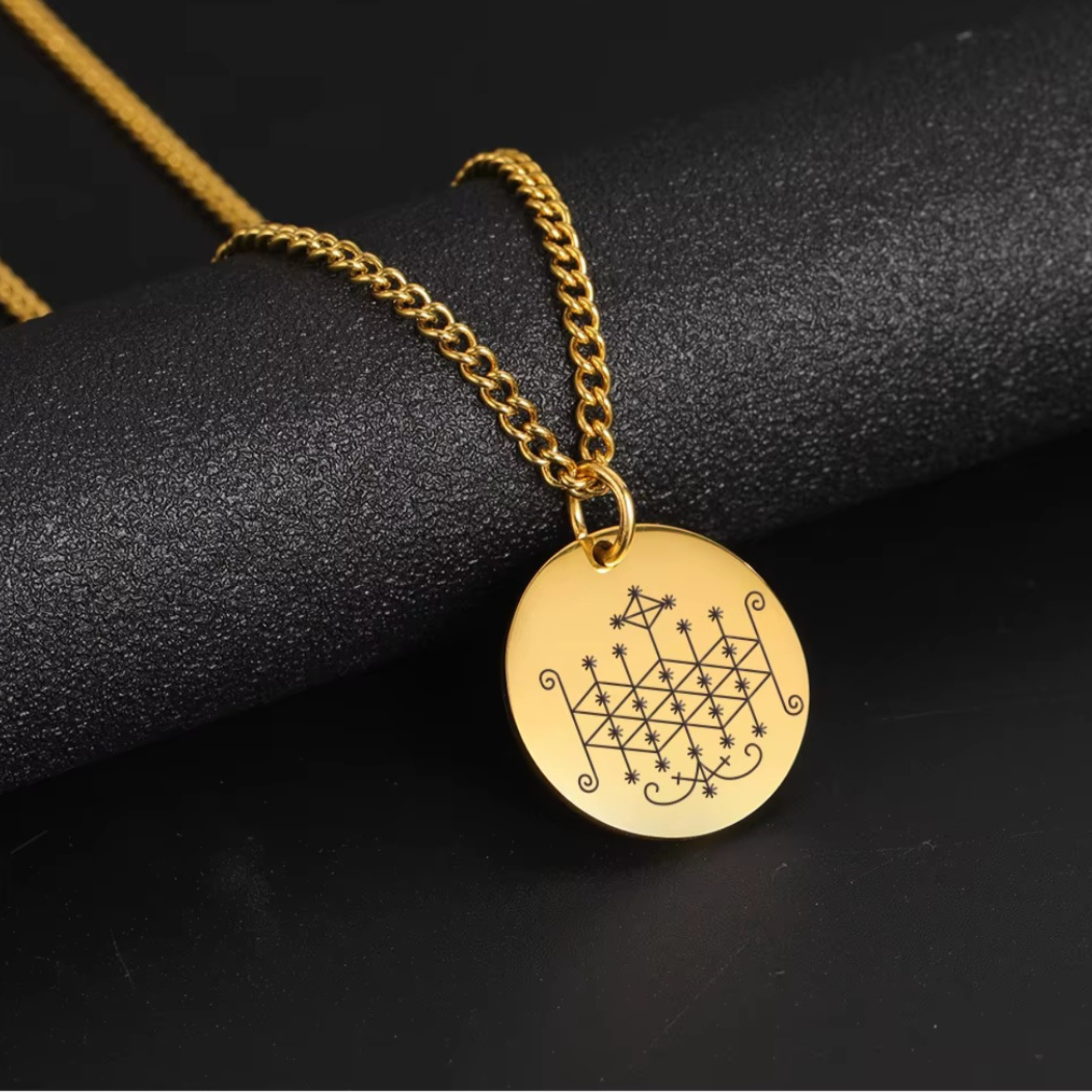 Gold Ogun | Ogoun Veve Necklace