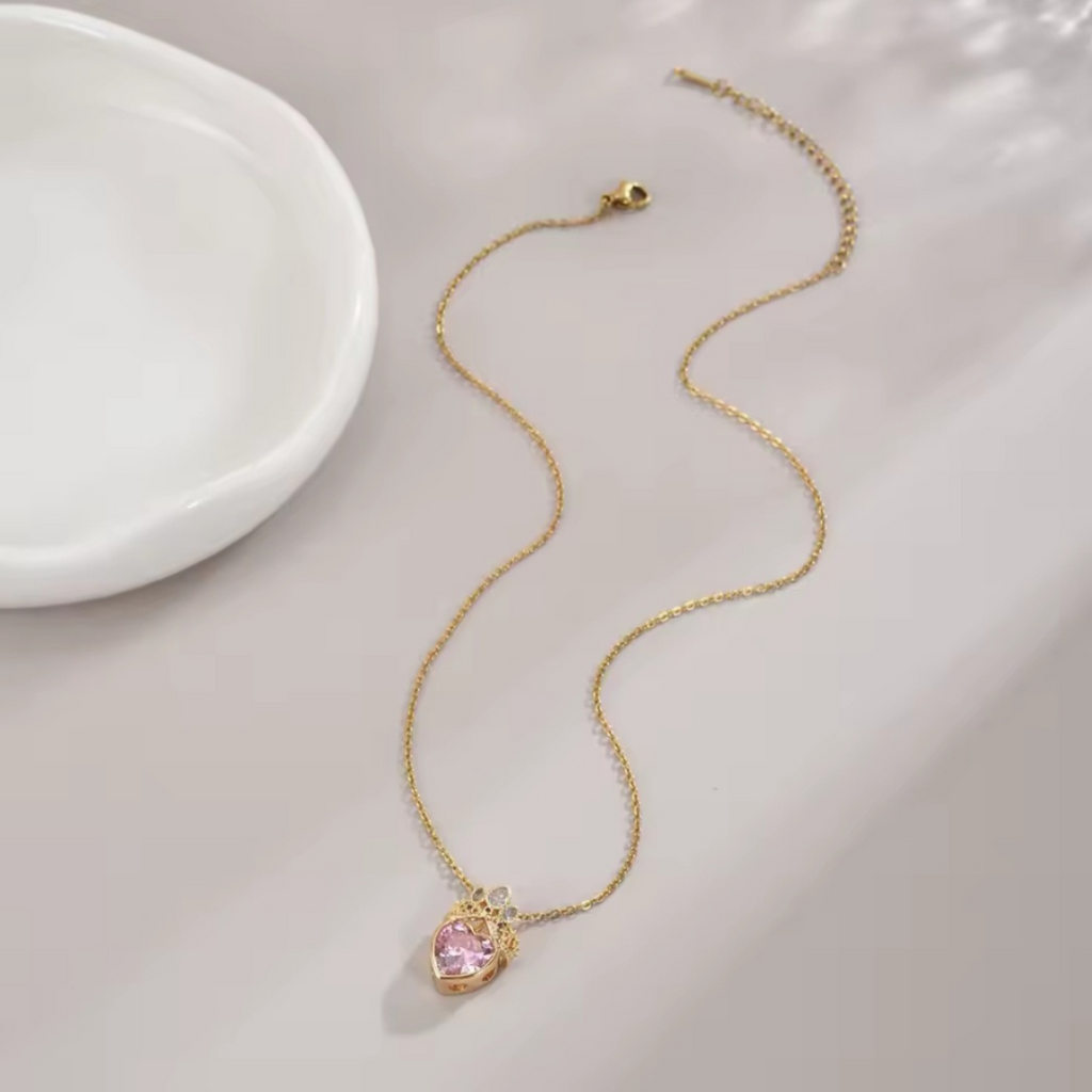 Pink Crowned Heart of Ezili Freda Pendant Necklace – Heart  of Love and Beauty