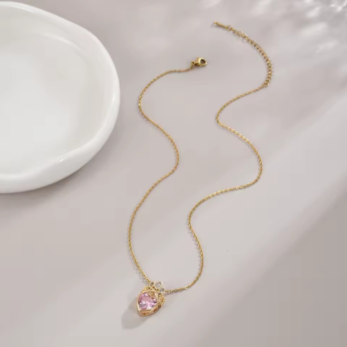 Pink Crowned Heart of Ezili Freda Pendant Necklace – Heart  of Love and Beauty