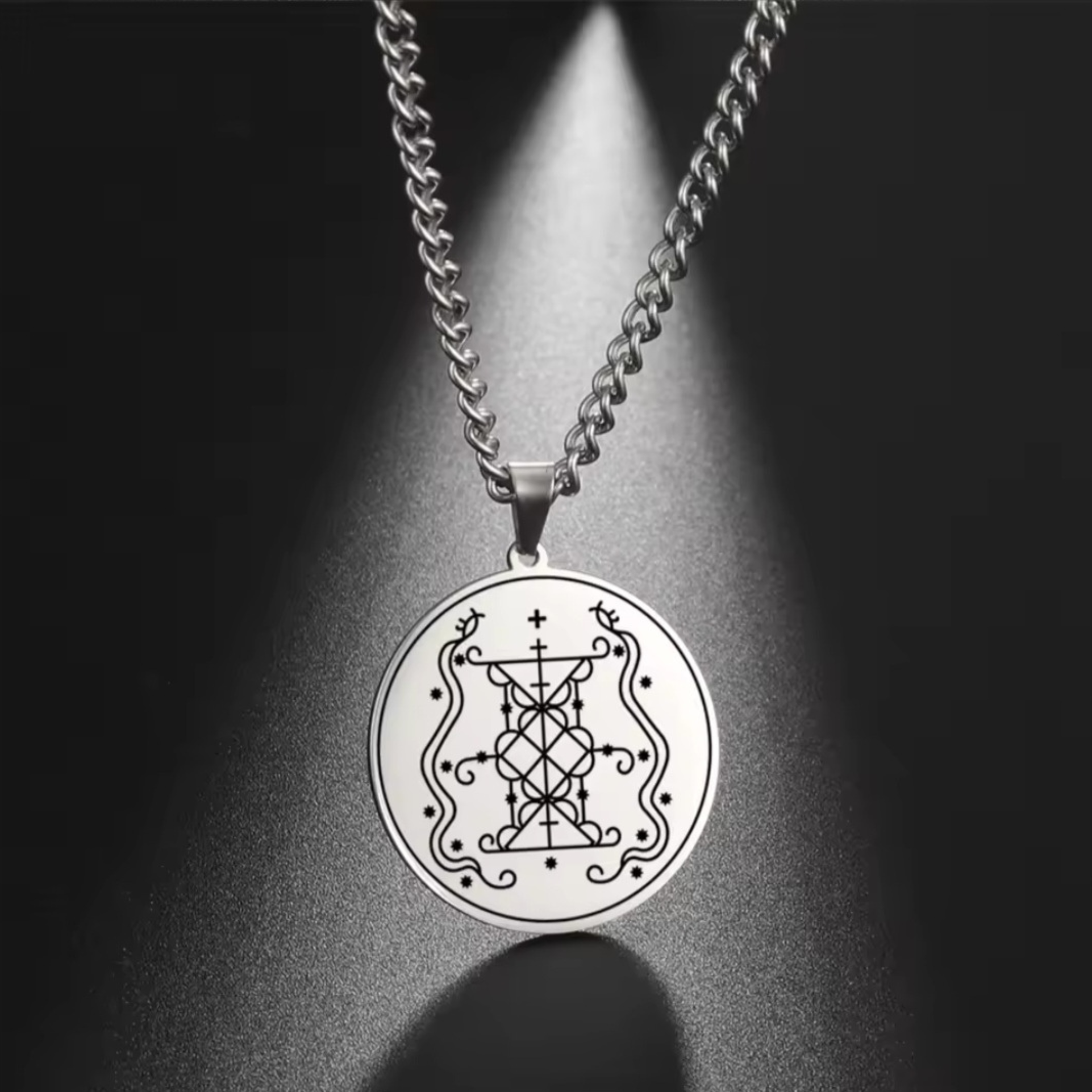 Silver Papa Damballah Necklace