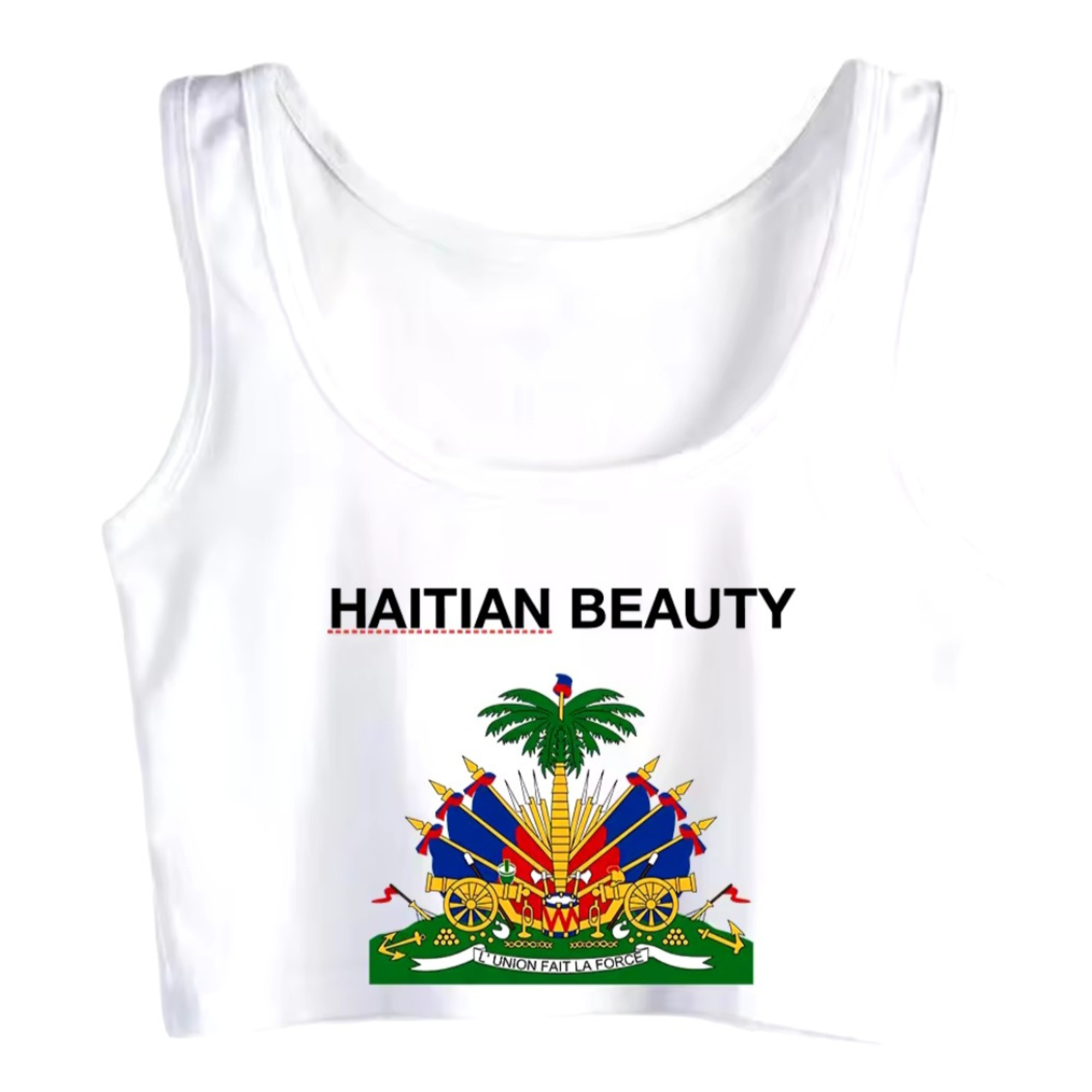 Haitian Beauty Crop Tank Top
