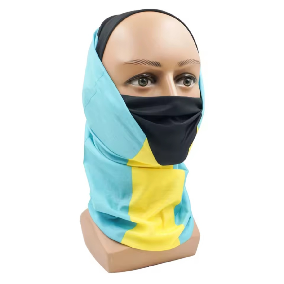 Bahamas Flag Neck Gaiter Bandana