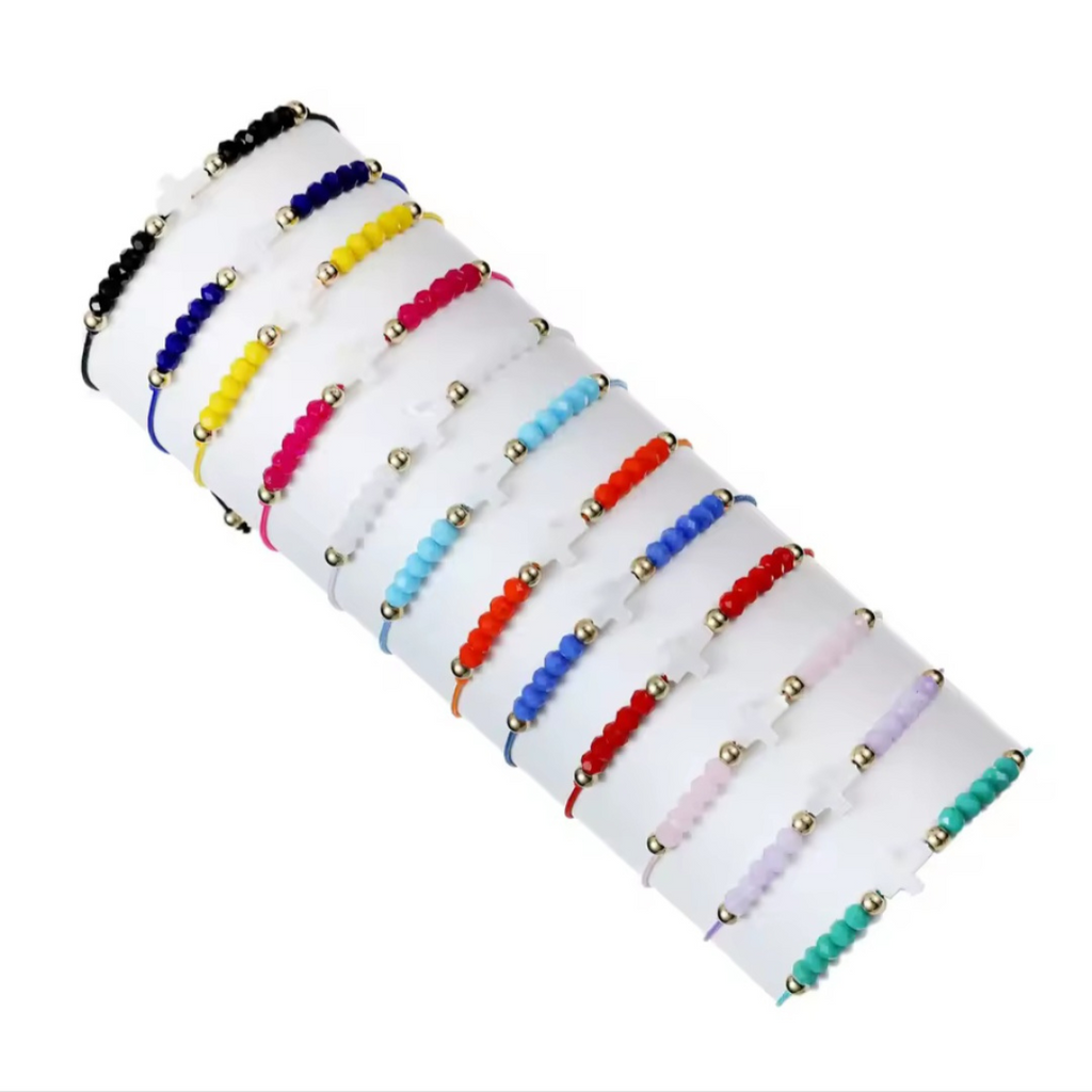 Bohemian Style Woven Cross Bracelet