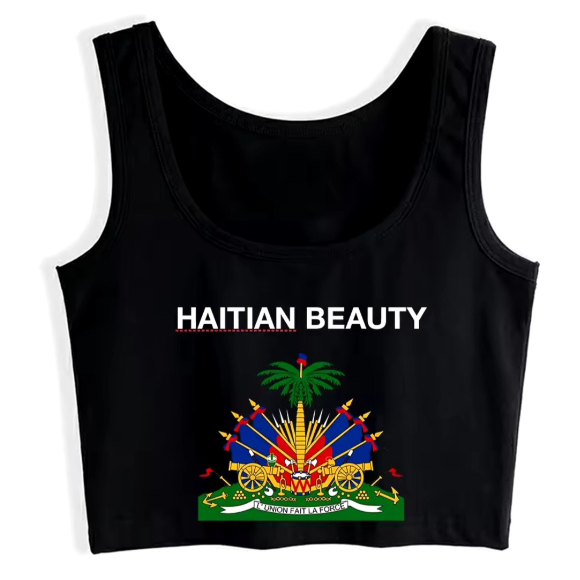 Haitian Beauty Crop Tank Top