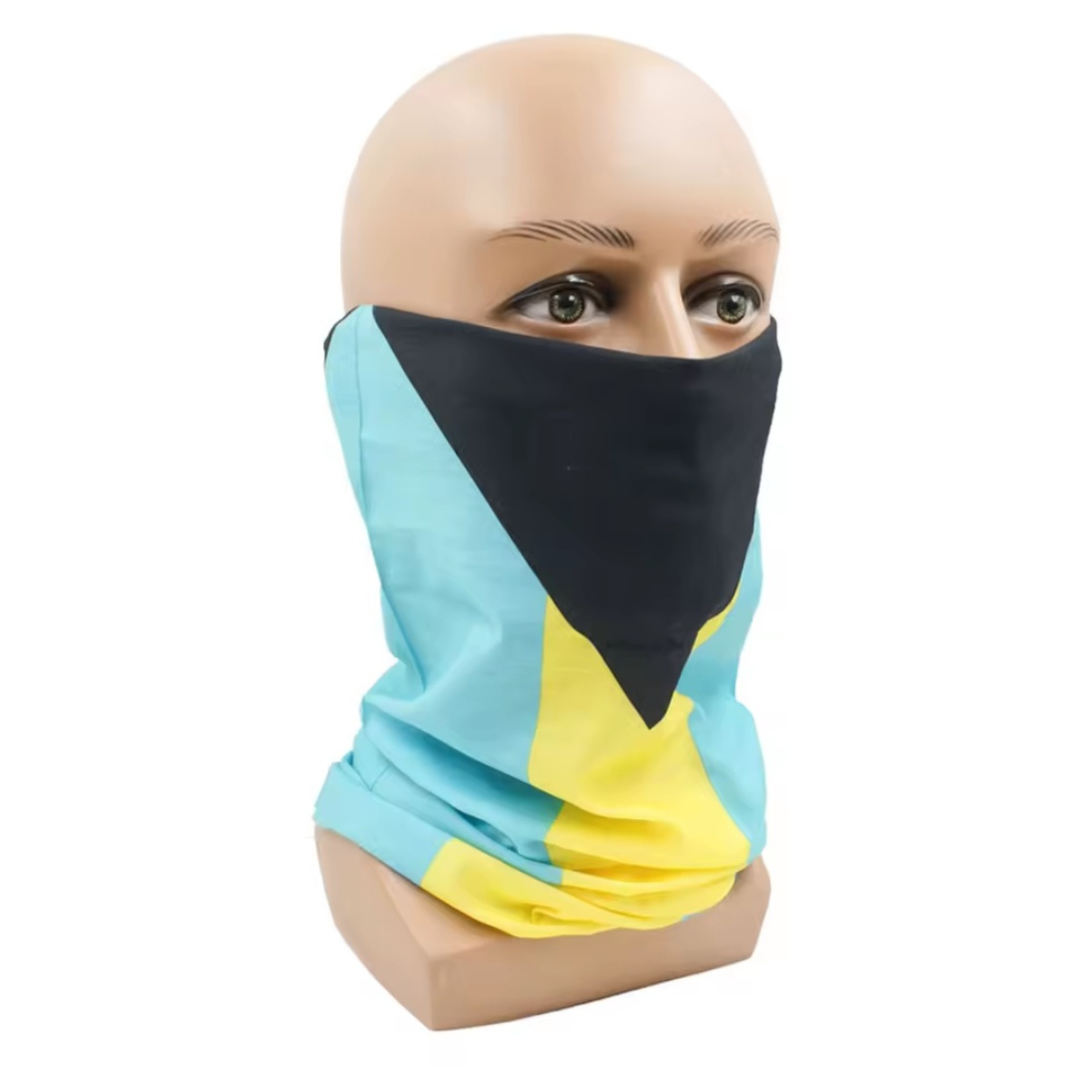 Bahamas Flag Neck Gaiter Bandana