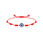 Blue Evil Eye 7 Knot Red String Adjustable Bracelet -  Unisex - Good Luck Bracelet - Protection Bracelet