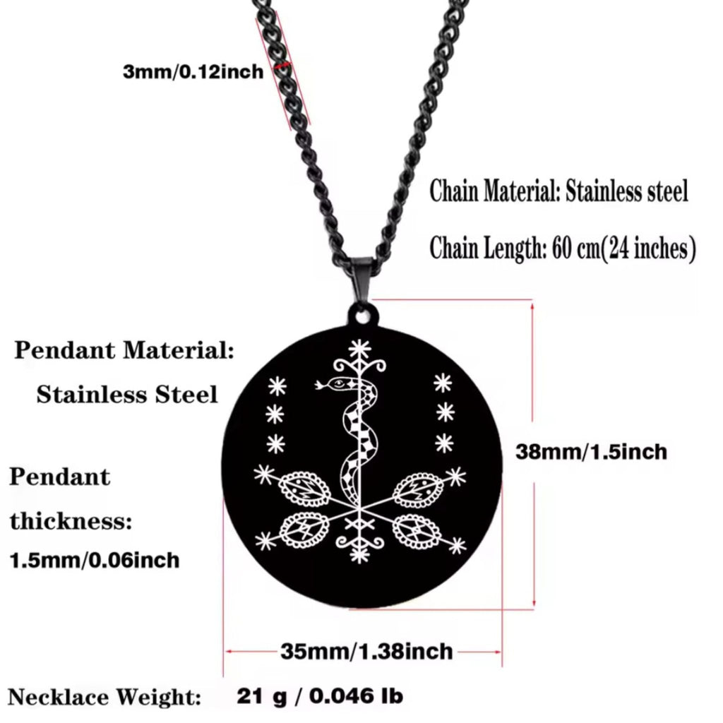 Ti Jean Petro Pendant Necklace 38mm