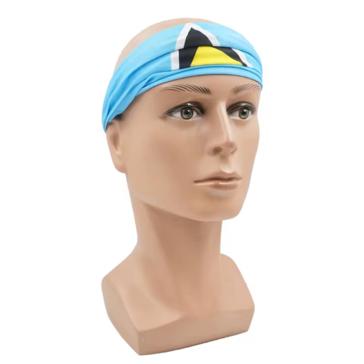 Saint Lucia Flag Neck Gaiter Bandana